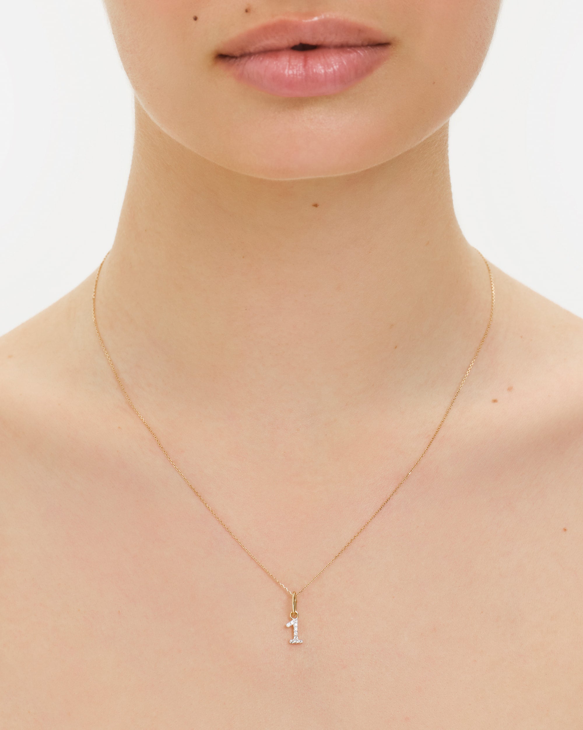 Lab-Grown Diamond Number Charm