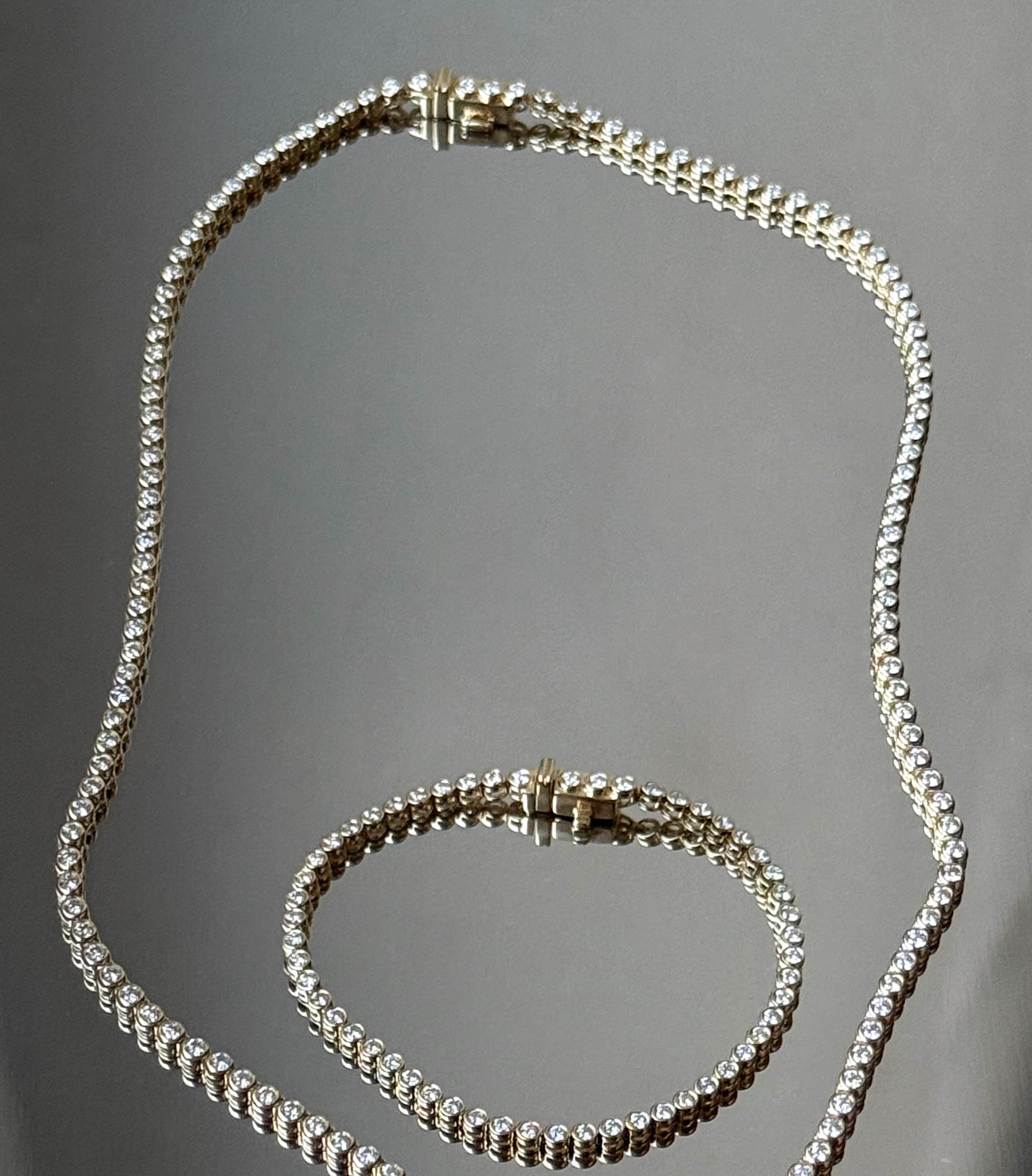 Lab-Grown Diamond Tennis Necklace
