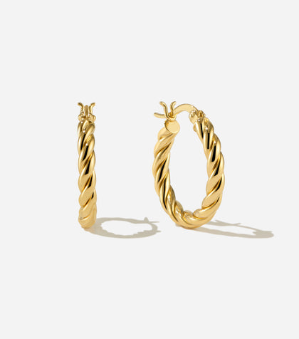Tresses Medium Hoops