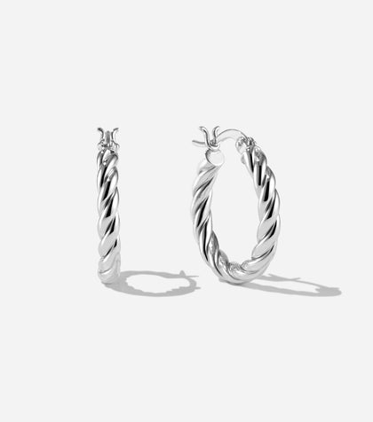 Tresses Medium Hoops