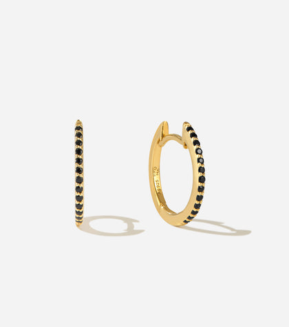 Lumière Onyx Small Hoops