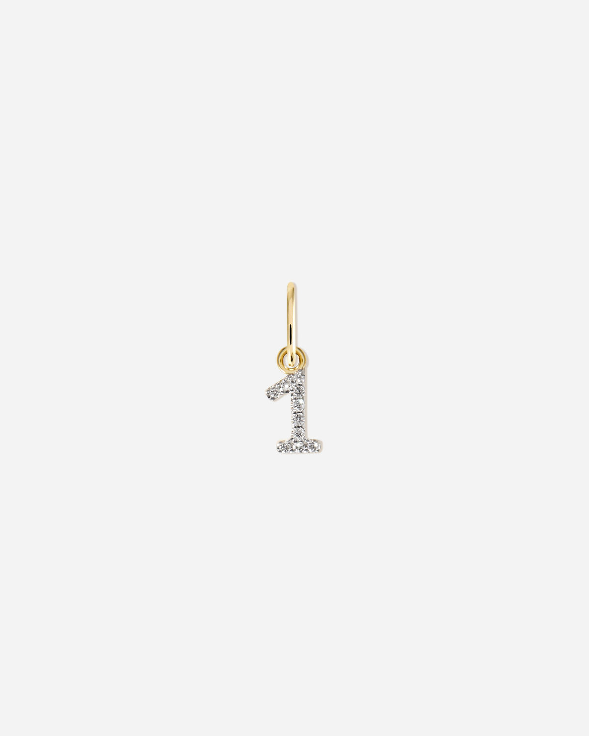 Lab-Grown Diamond Number Charm