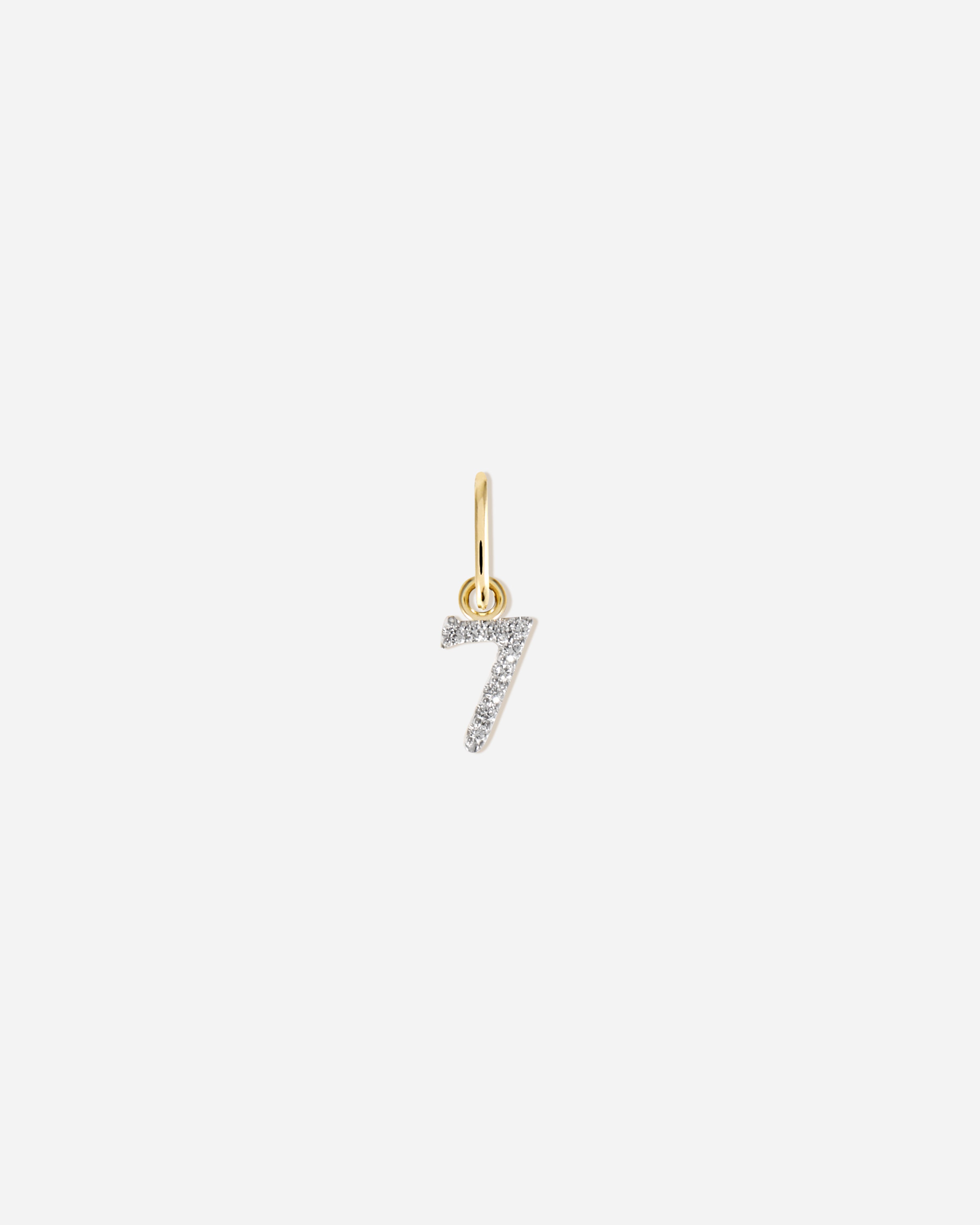 Lab-Grown Diamond Number Charm
