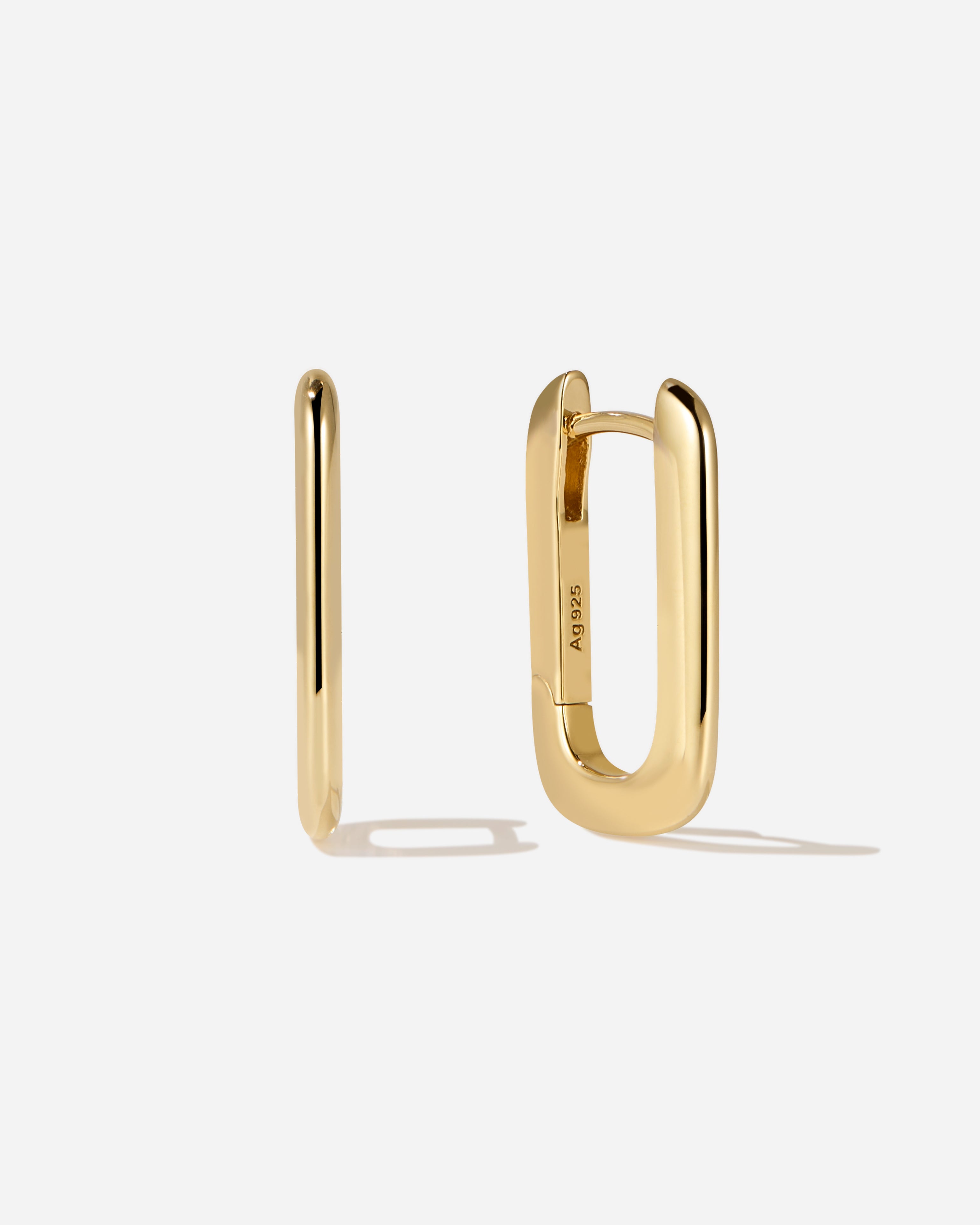 Vicenza Slim Large Hoops