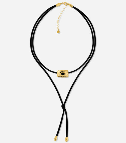 Trevi Onyx Cord Necklace