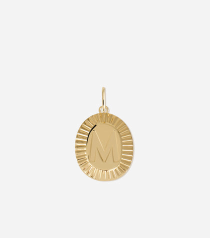 BRUNA The Label Charm M / 18k / Coin Letter Charm