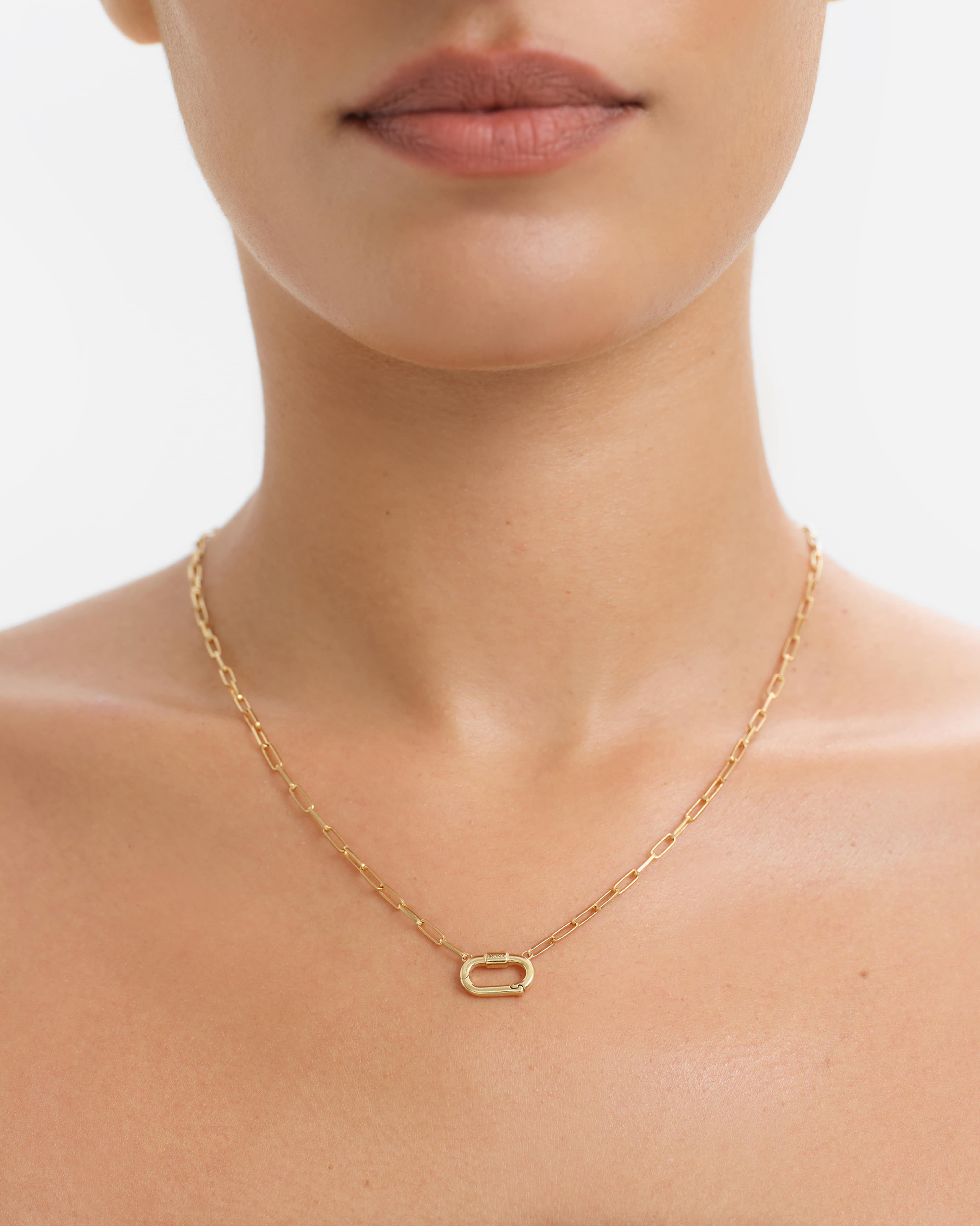 Elea Charm Clasp Necklace