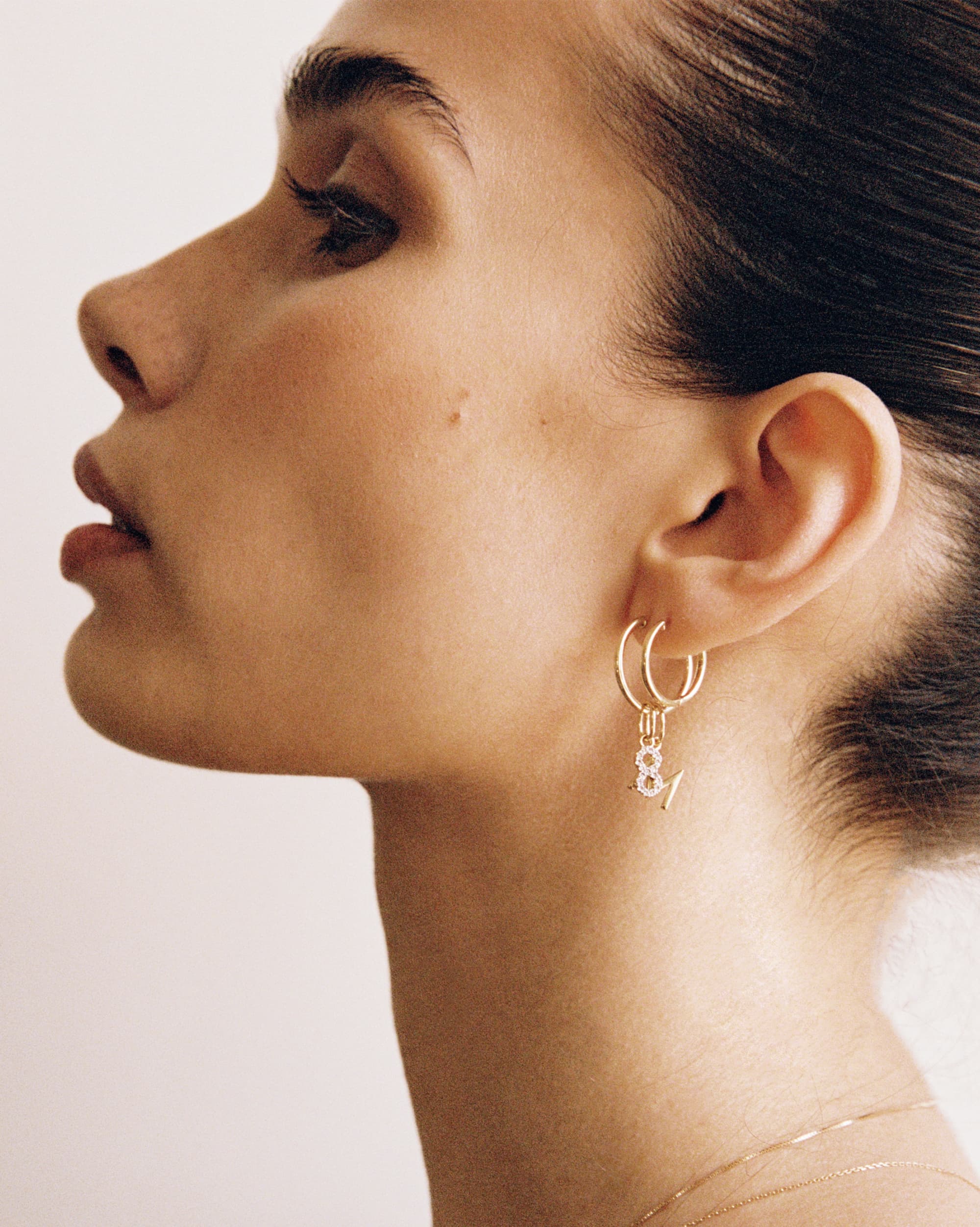 Lab-Grown Diamond Number Charm