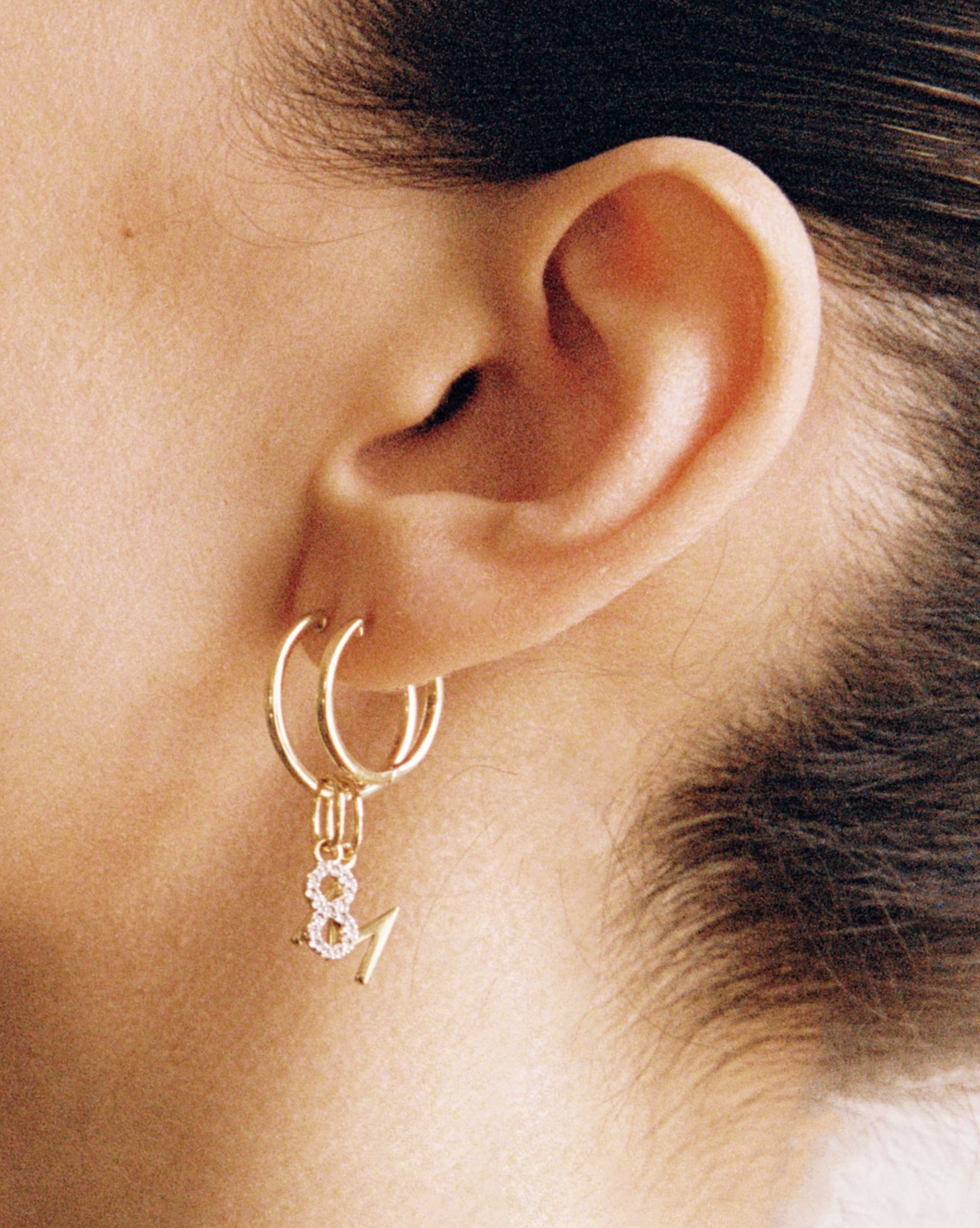 Lab-Grown Diamond Number Charm