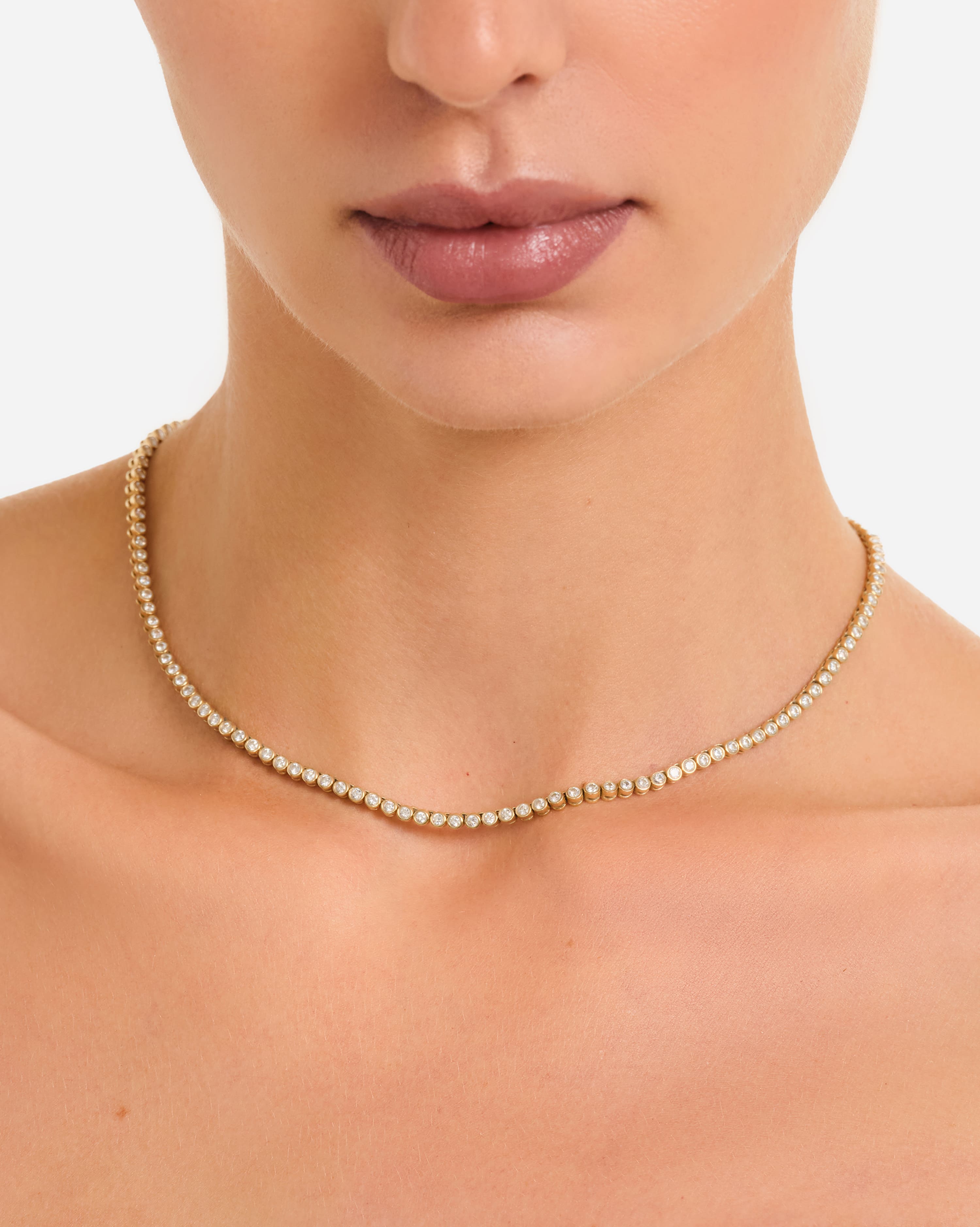 Lab-Grown Diamond Tennis Necklace