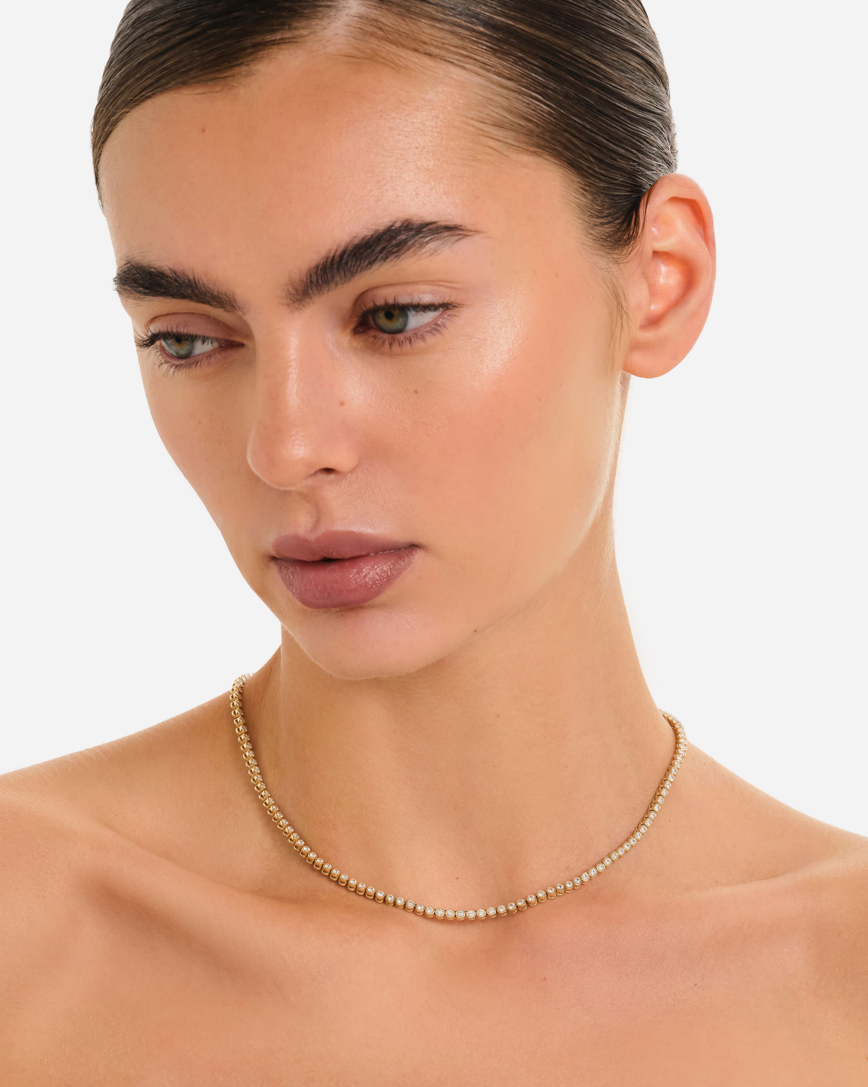 Lab-Grown Diamond Tennis Necklace