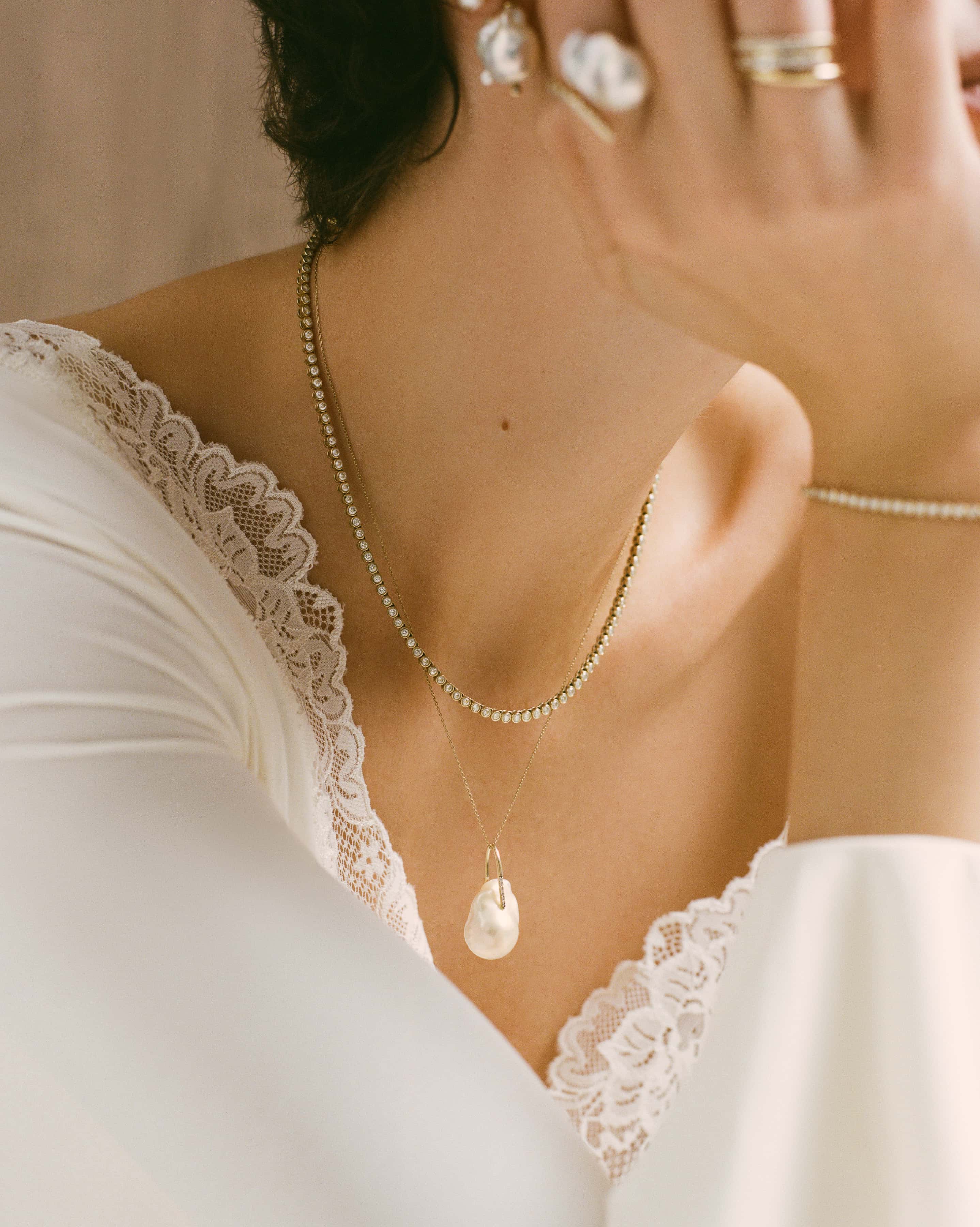 Lab-Grown Diamond Tennis Necklace