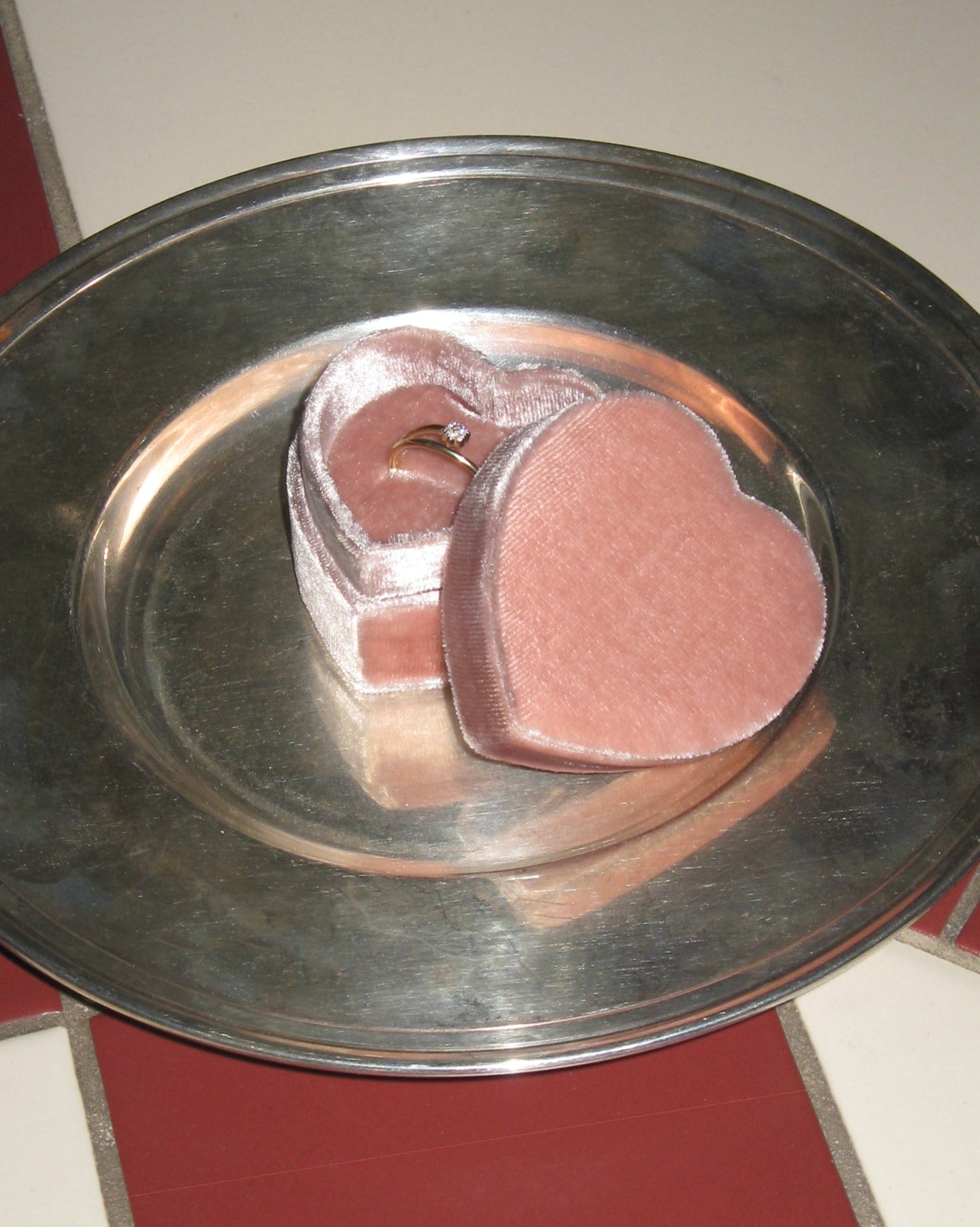 Heart Small Velvet Ring Box