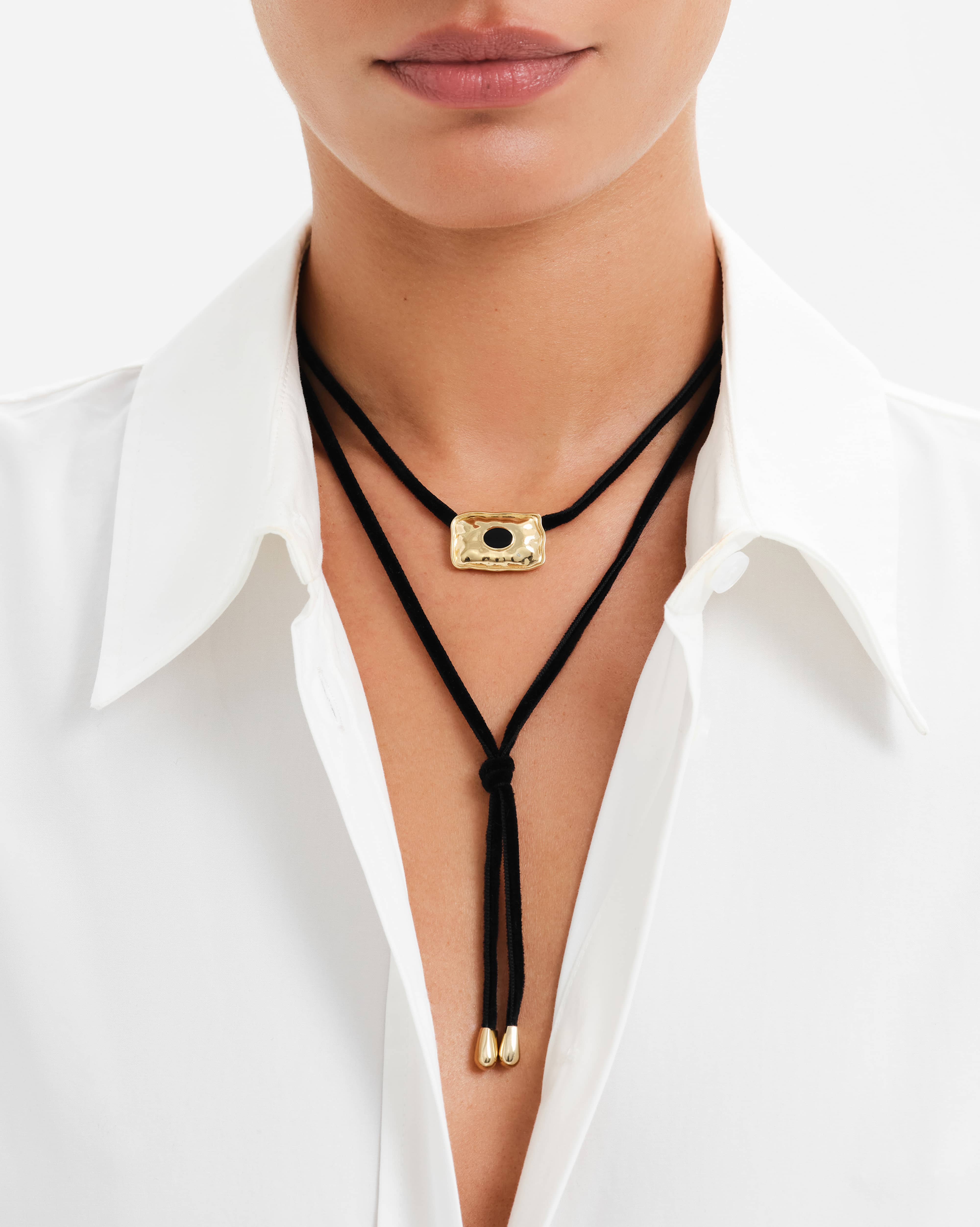 Trevi Onyx Cord Necklace