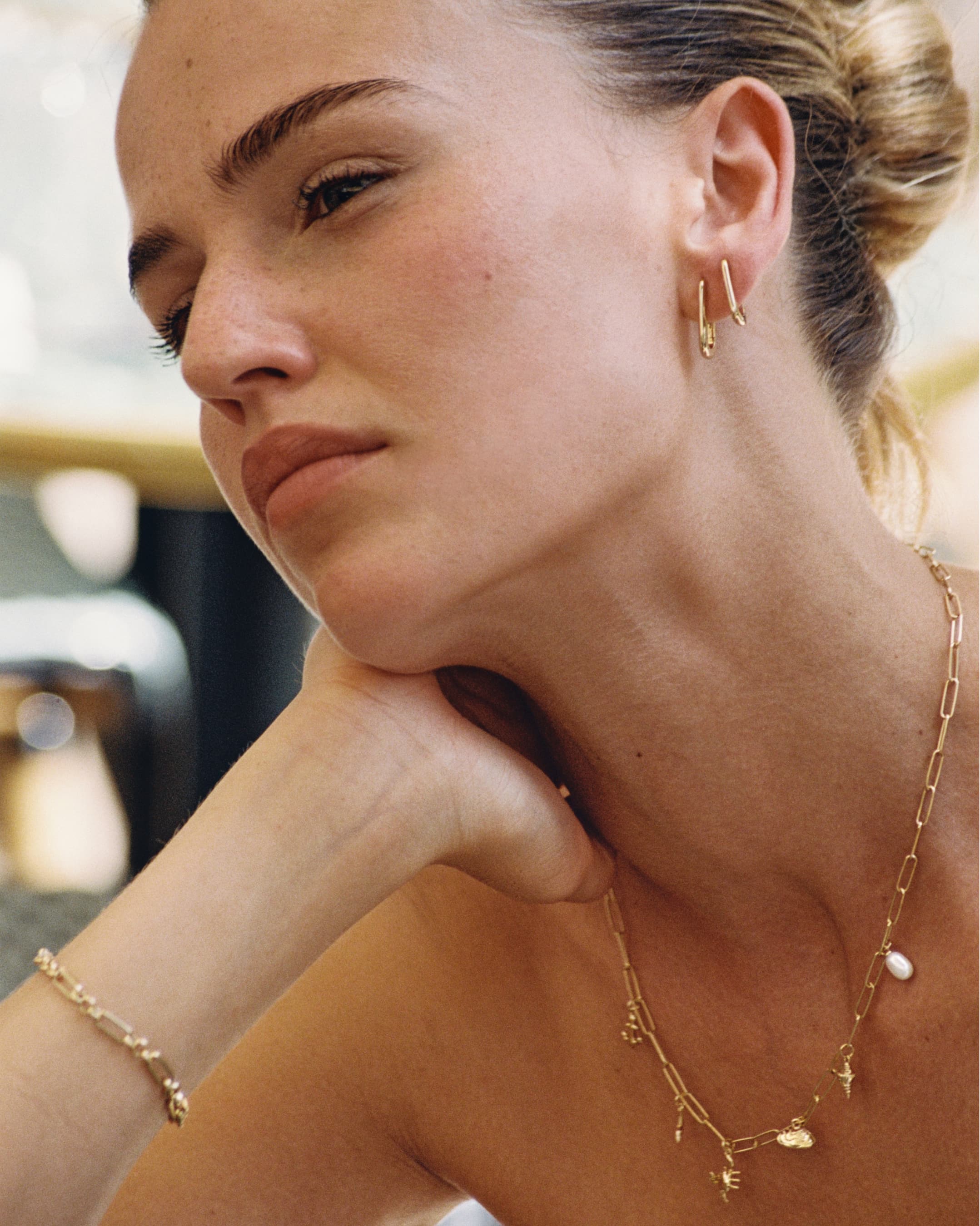 Vicenza Slim Large Hoops