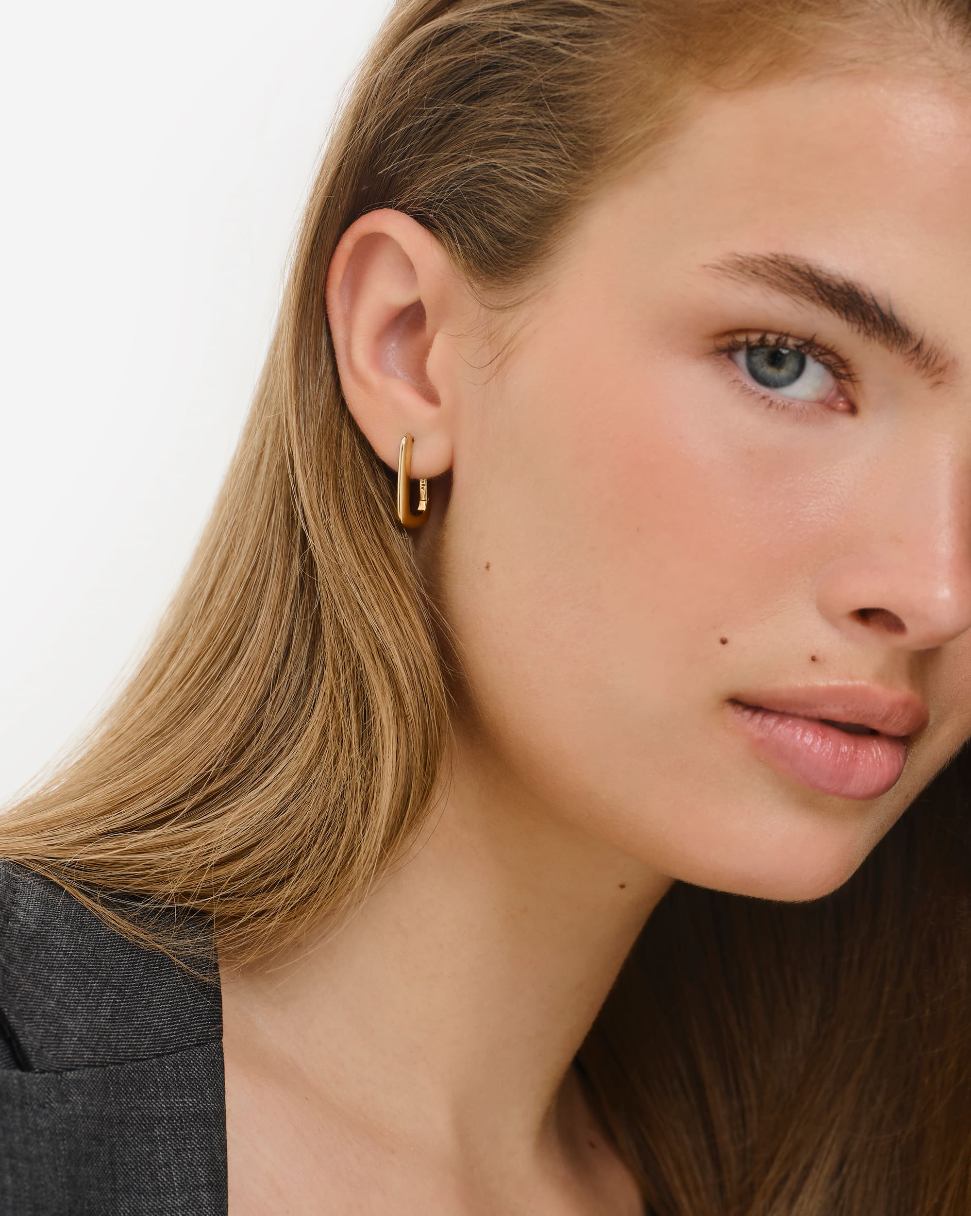 Vicenza Slim Large Hoops