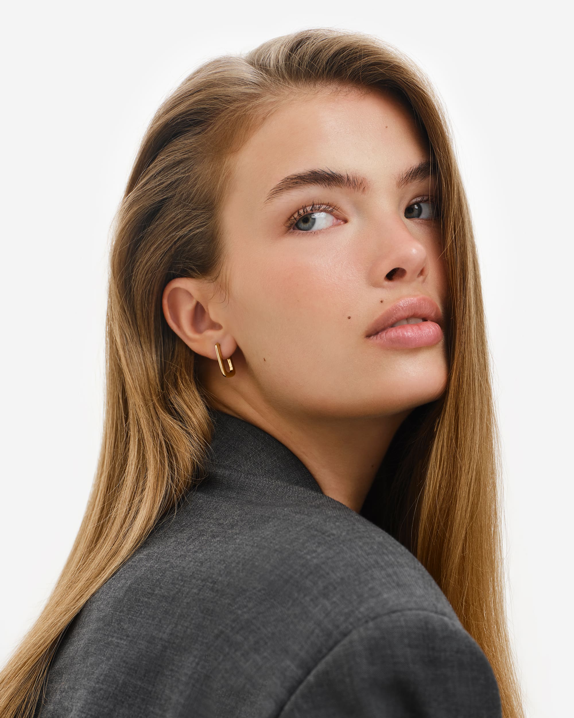 Vicenza Slim Large Hoops