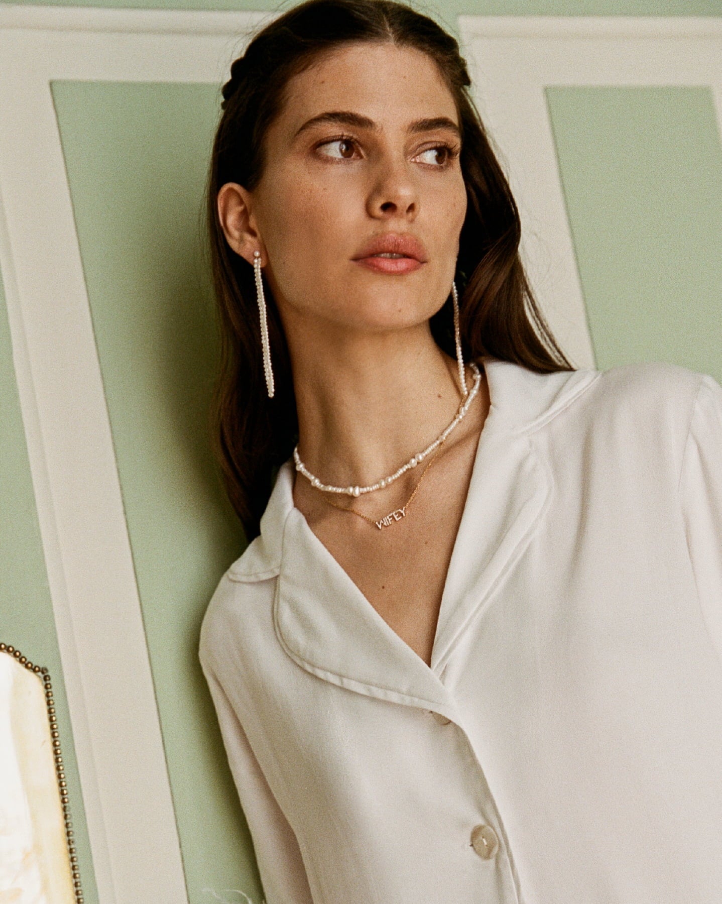 BRUNA The Label Earrings 18k Gold Vermeil / Perlen Allegro Earrings