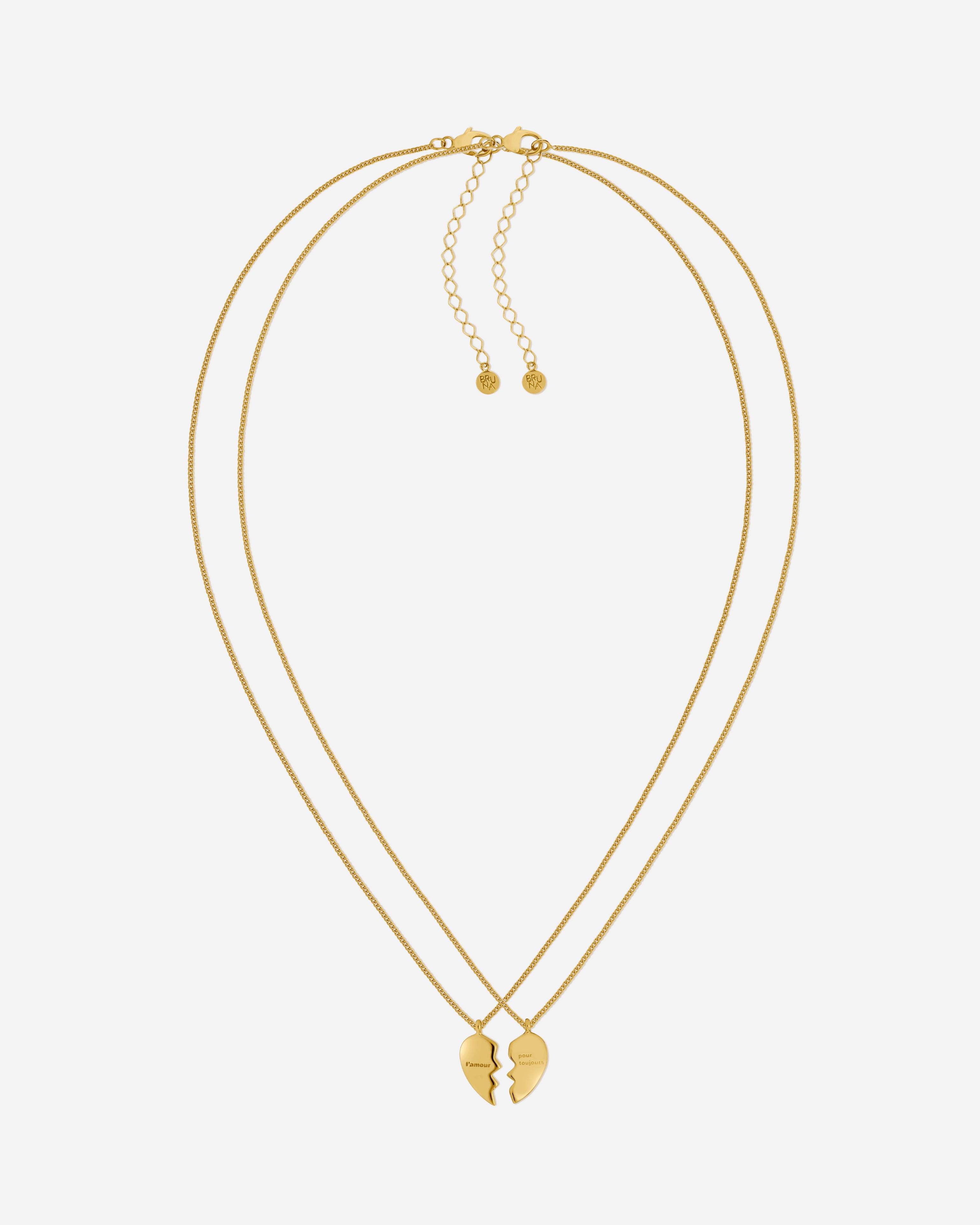 BRUNA The Label Necklace 18k Gold Vermeil Amie Necklace Set