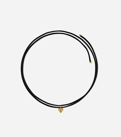 BRUNA The Label Necklace 18k Gold Vermeil Amore Velvet Cord Necklace