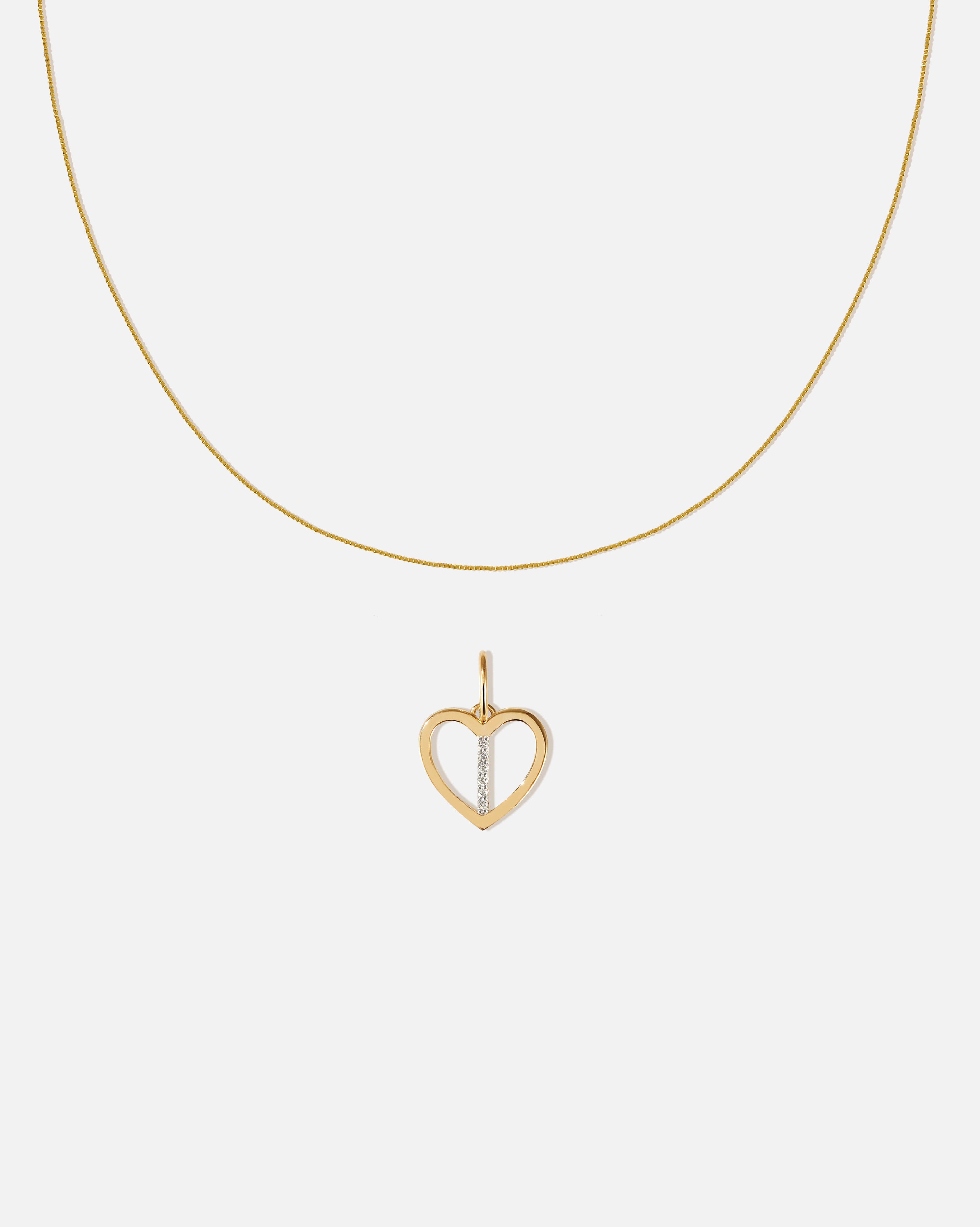 BRUNA The Label Sets I / 14k Massivgold / Laborgezüchtete Diamanten Amour Letter Pendant Set