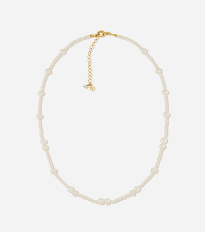 BRUNA The Label Necklace 18k Gold Vermeil / Perlen Borchia Necklace