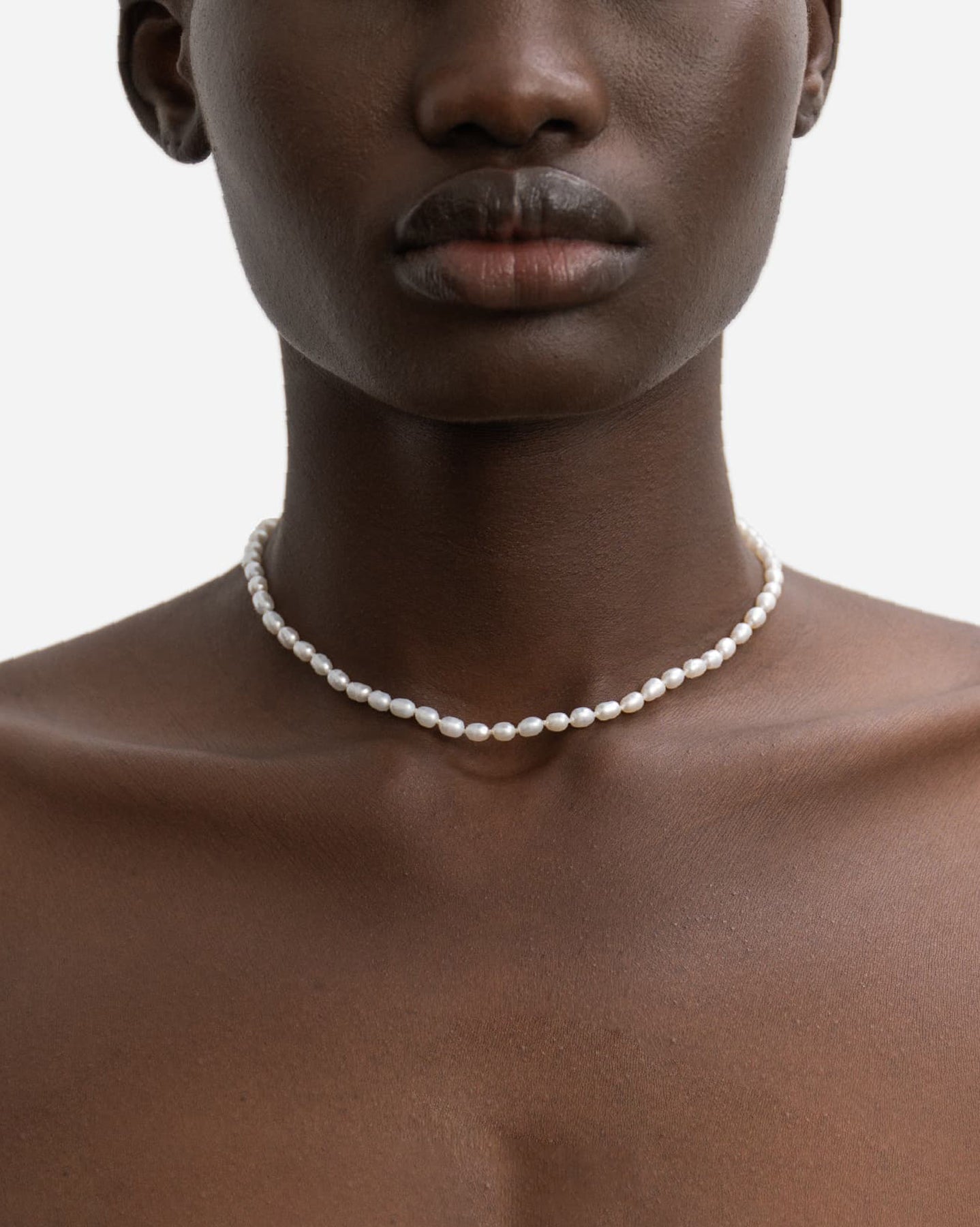 BRUNA The Label Necklace 18k Gold Vermeil / Perlen Catania Choker