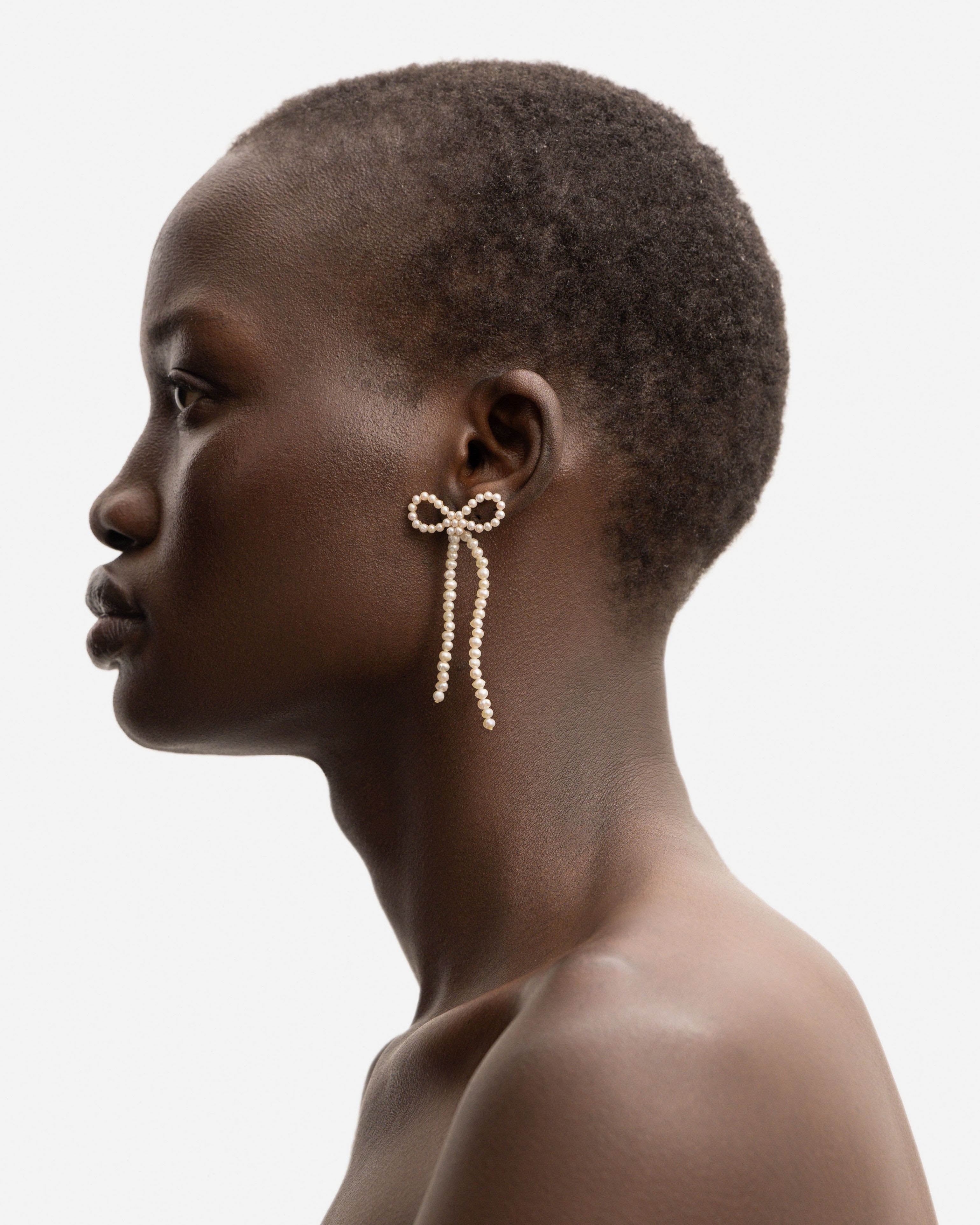 BRUNA The Label Earrings 18k Gold Vermeil / Perlen Chéri Earrings