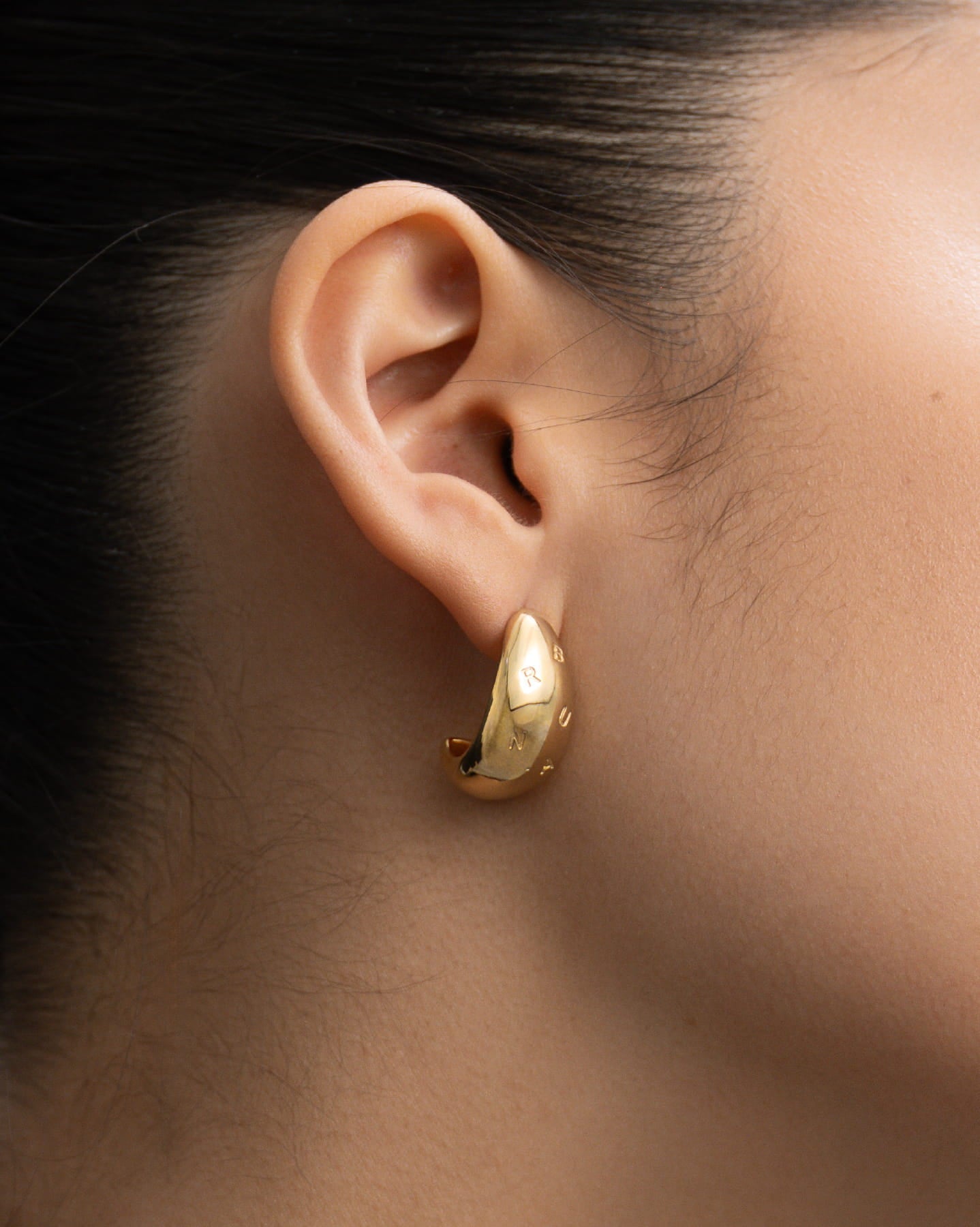 BRUNA The Label Earrings Drop Logo Earrings