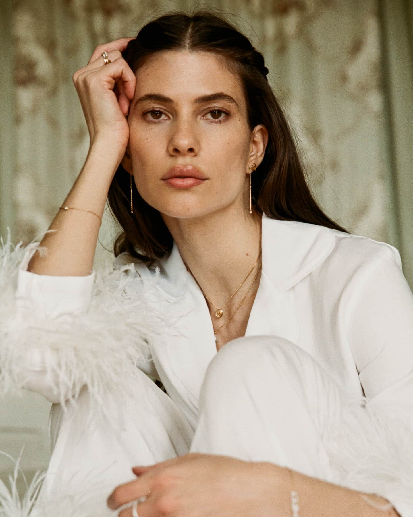 BRUNA The Label Earrings 14k Massivgold / Laborgezüchtete Diamanten Favola Drop Earrings