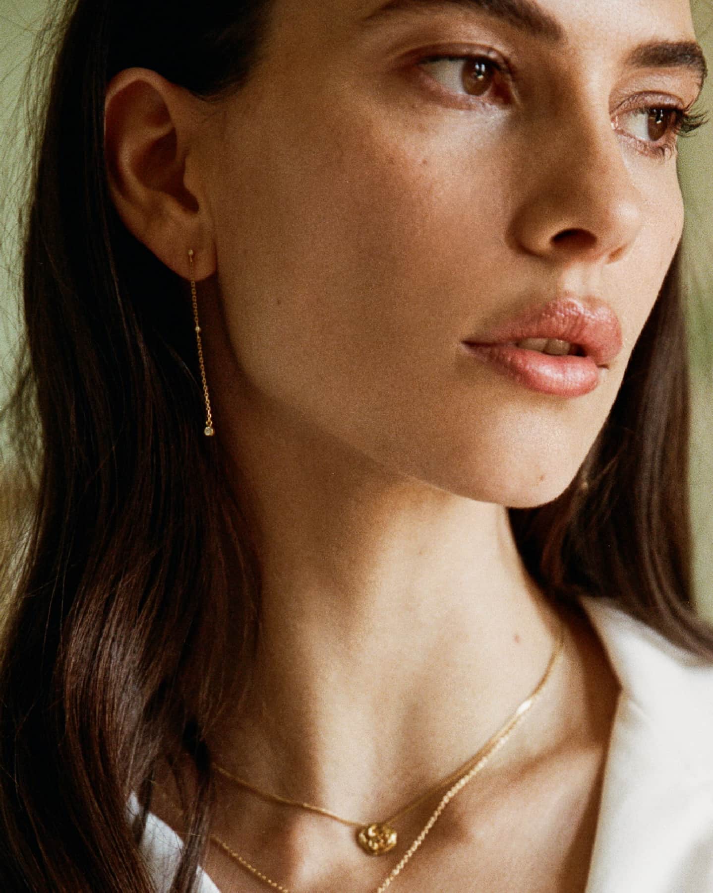 BRUNA The Label Earrings 14k Massivgold / Laborgezüchtete Diamanten Favola Drop Earrings