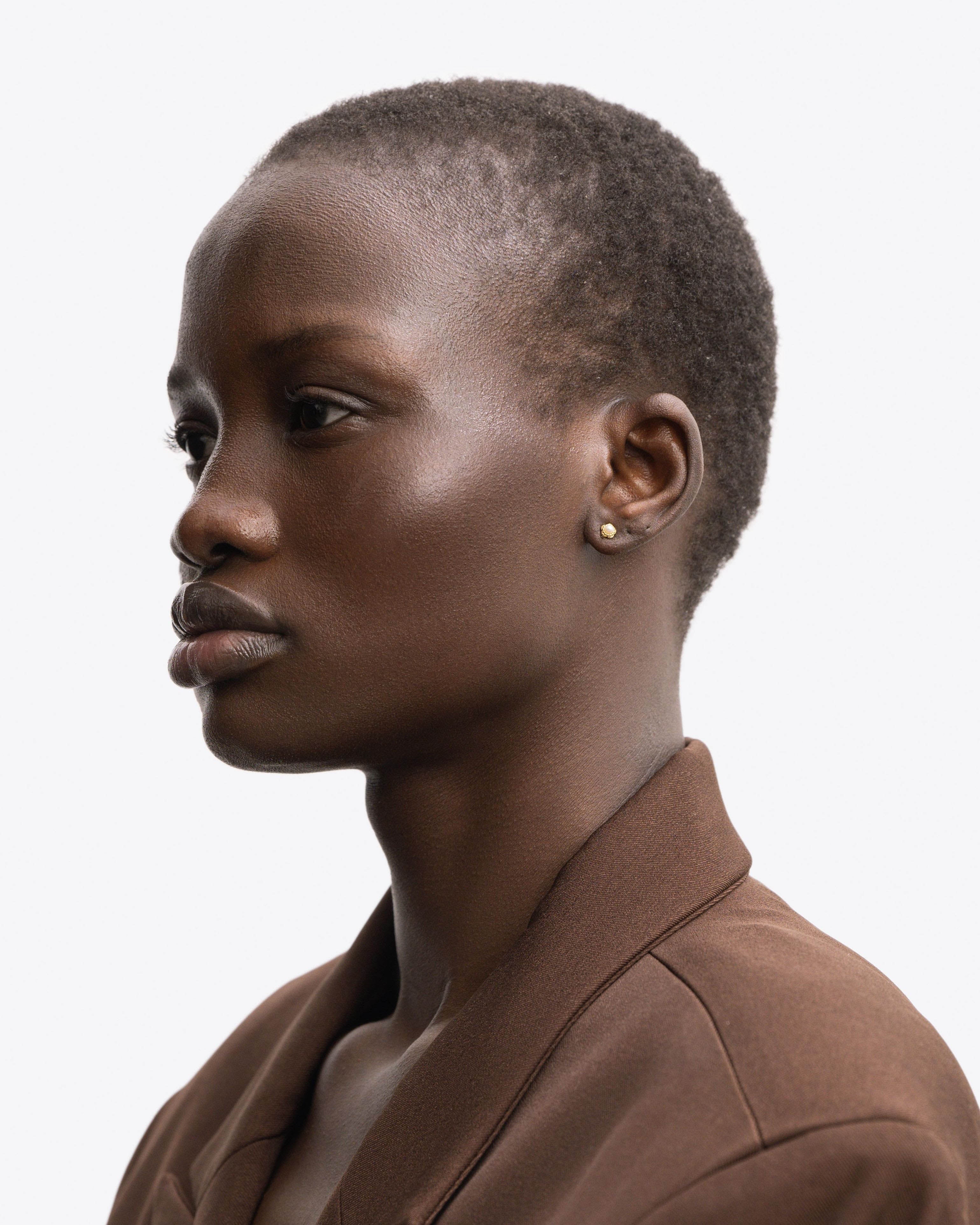 Bruna The Label Earrings 18k Gold Vermeil / Perlen Floret Studs