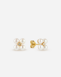 BRUNA The Label Earrings 18k Gold Vermeil / Topaz Jardin Studs