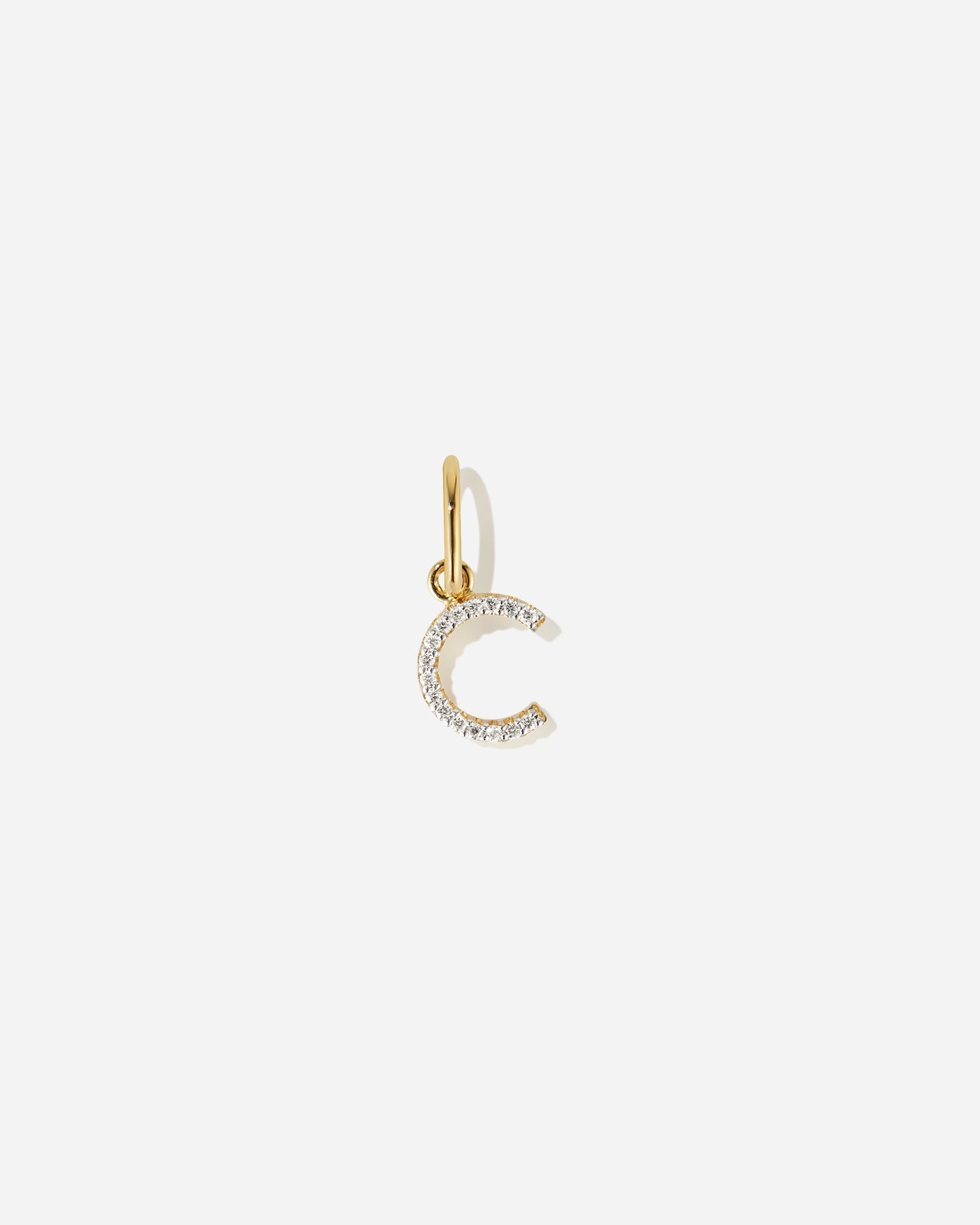 BRUNA The Label Charm C / 14k Massivgold / Laborgezüchtete Diamanten Lab-Grown Diamond Letter Charm