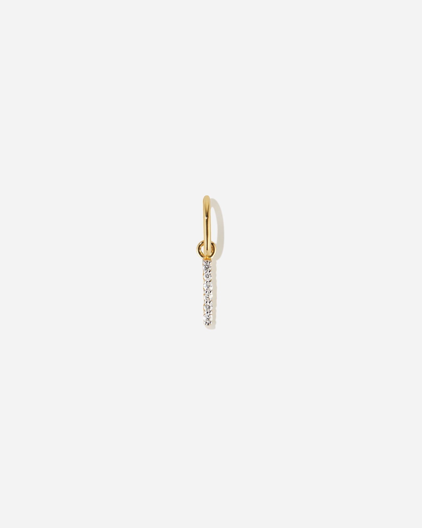 BRUNA The Label Charm I / 14k Massivgold / Laborgezüchtete Diamanten Lab-Grown Diamond Letter Charm