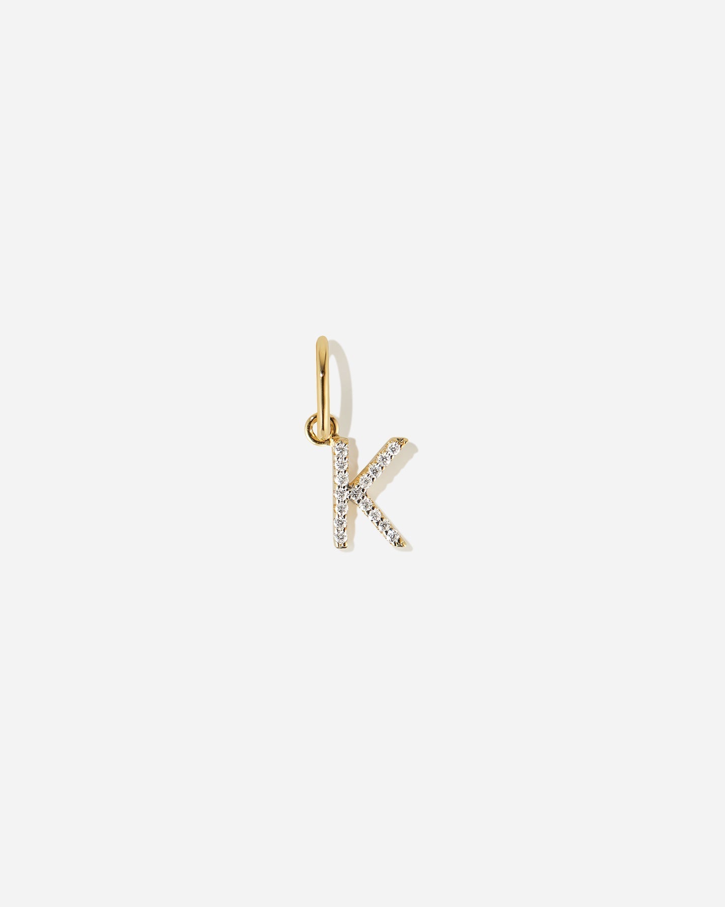 BRUNA The Label Charm K / 14k Massivgold / Laborgezüchtete Diamanten Lab-Grown Diamond Letter Charm