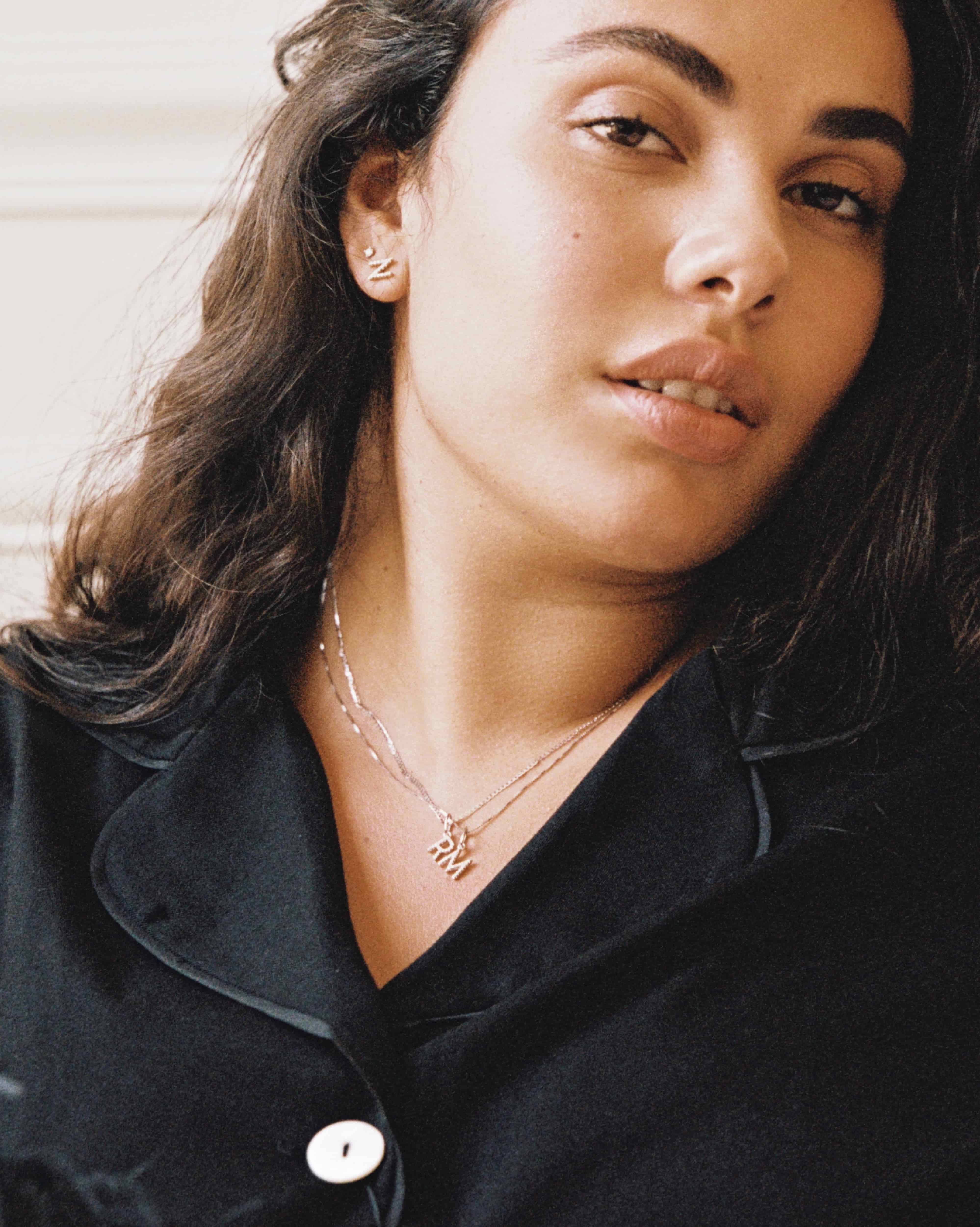 BRUNA The Label Charm Lab-Grown Diamond Letter Charm