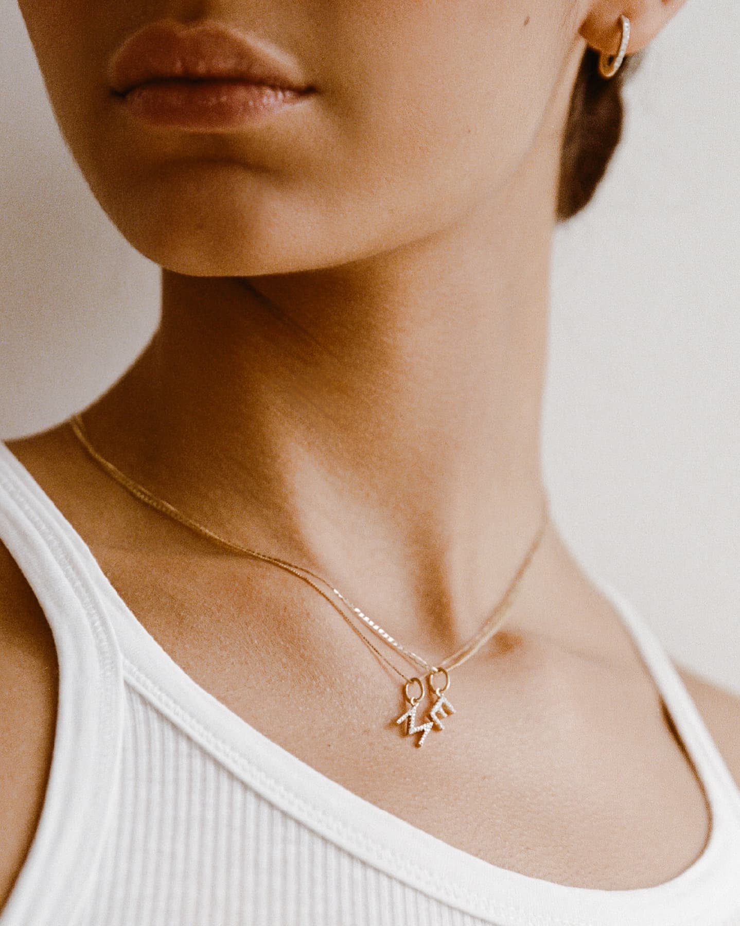 BRUNA The Label Charm Lab-Grown Diamond Letter Charm