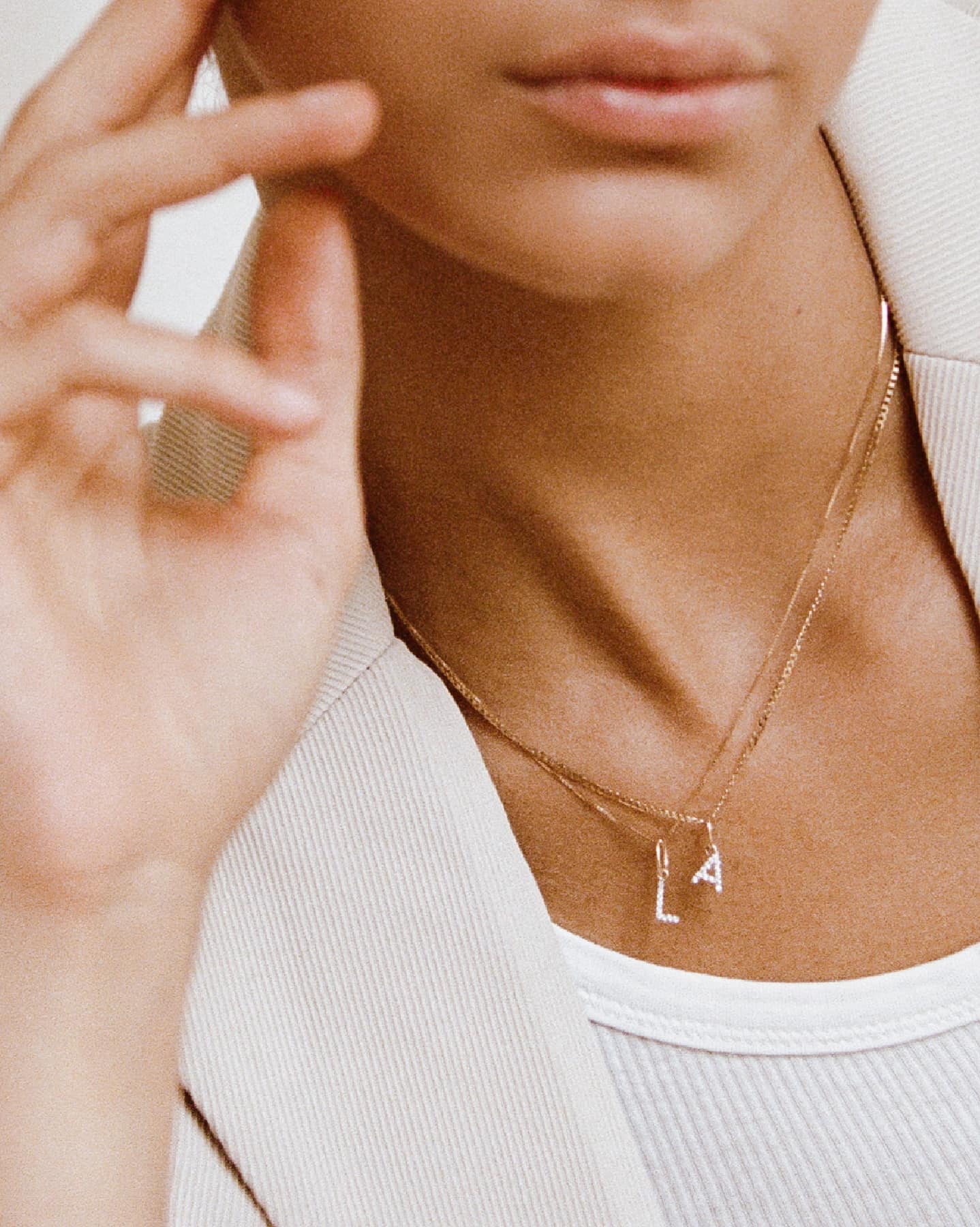 BRUNA The Label Charm Lab-Grown Diamond Letter Charm