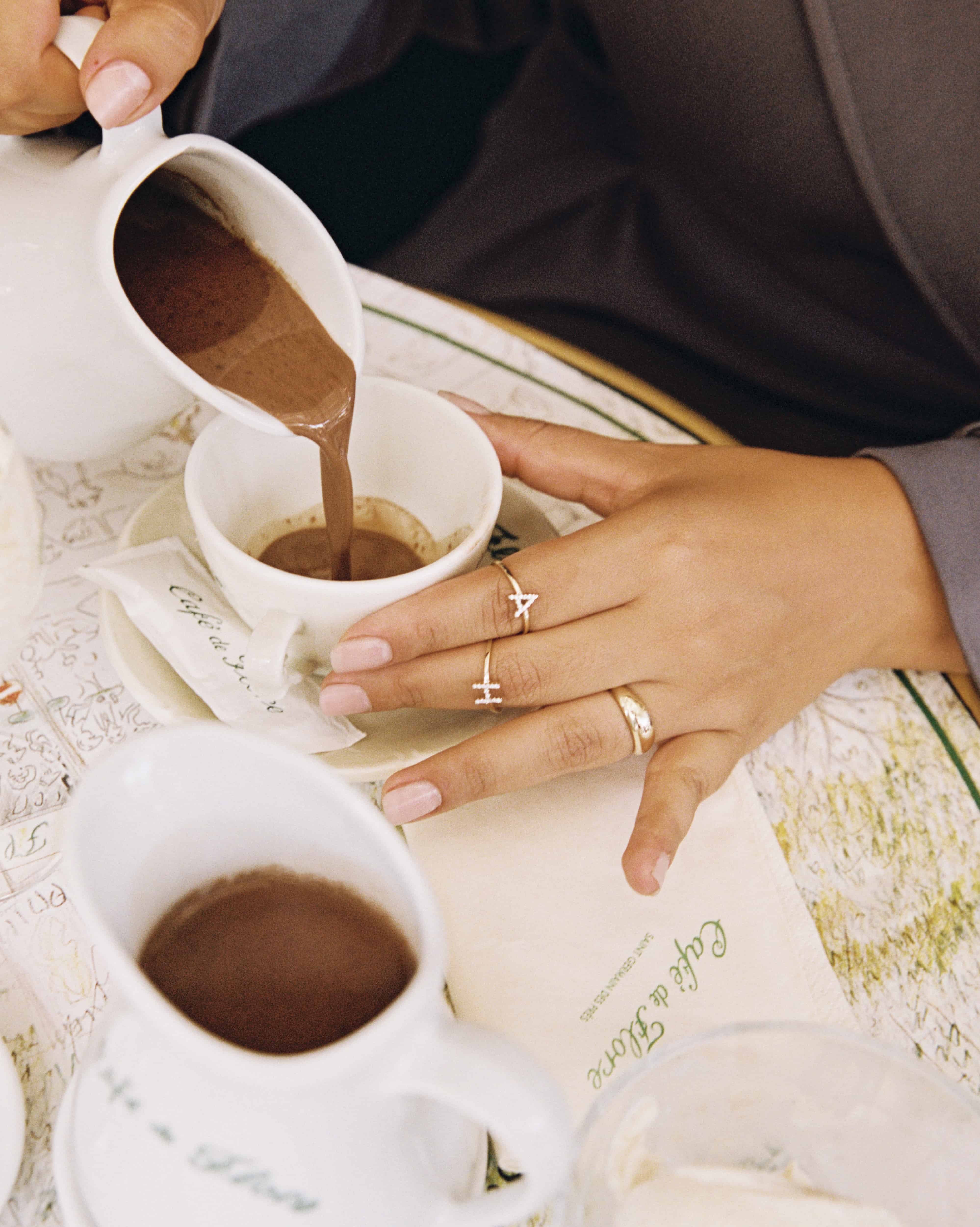 BRUNA The Label Ring Lab-Grown Diamond Letter Ring