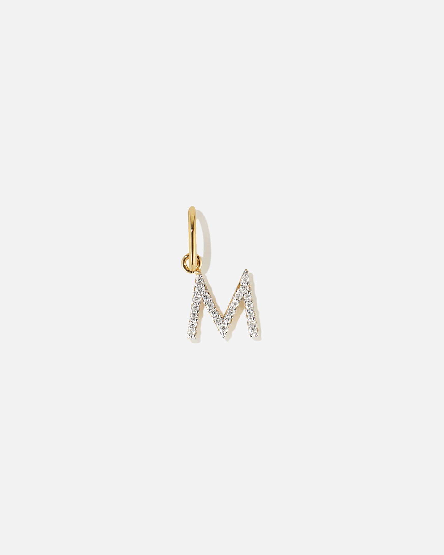 BRUNA The Label Charm M / 14k Massivgold / Laborgezüchtete Diamanten Lab-Grown Diamond Letter Charm