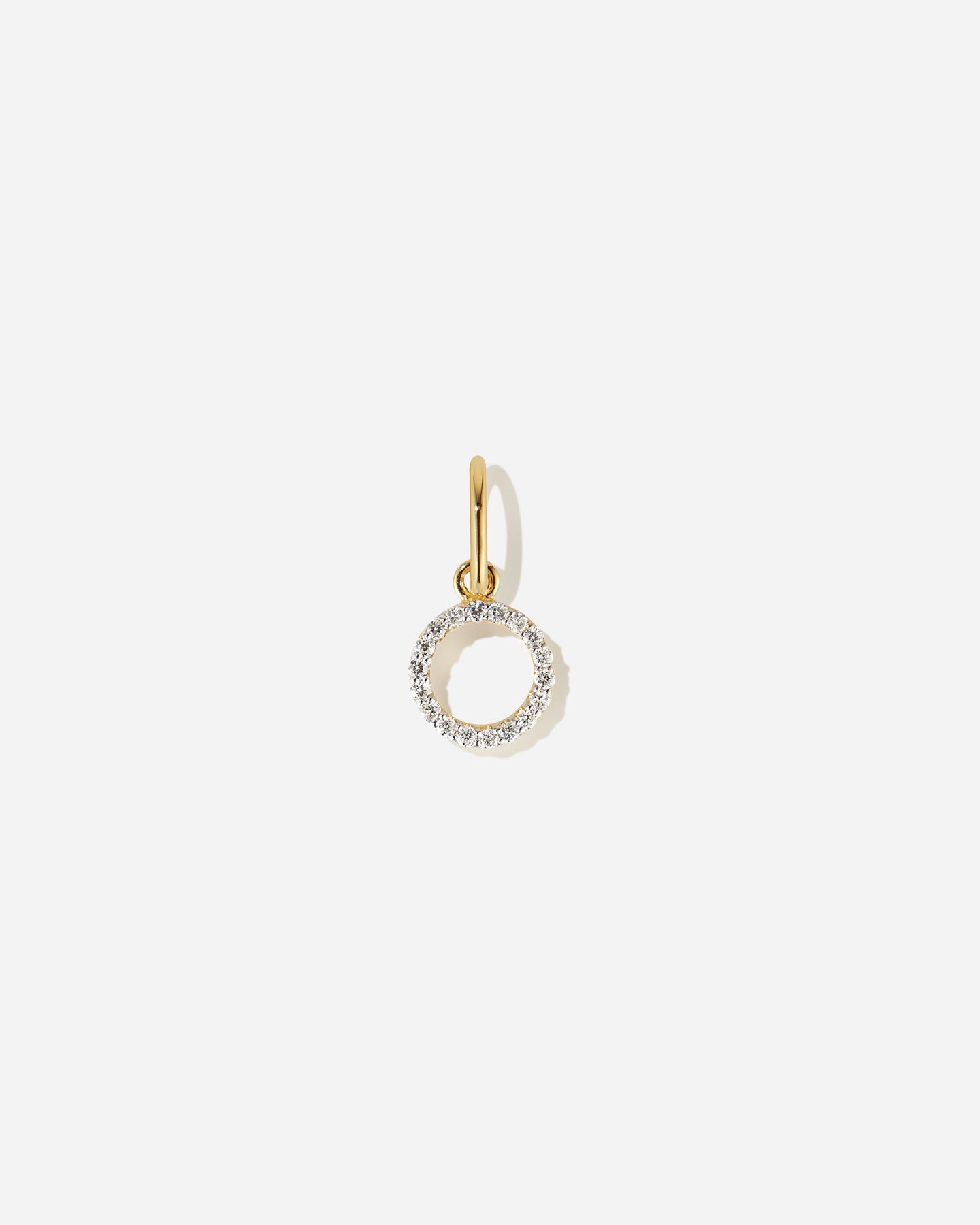 BRUNA The Label Charm O / 14k Massivgold / Laborgezüchtete Diamanten Lab-Grown Diamond Letter Charm