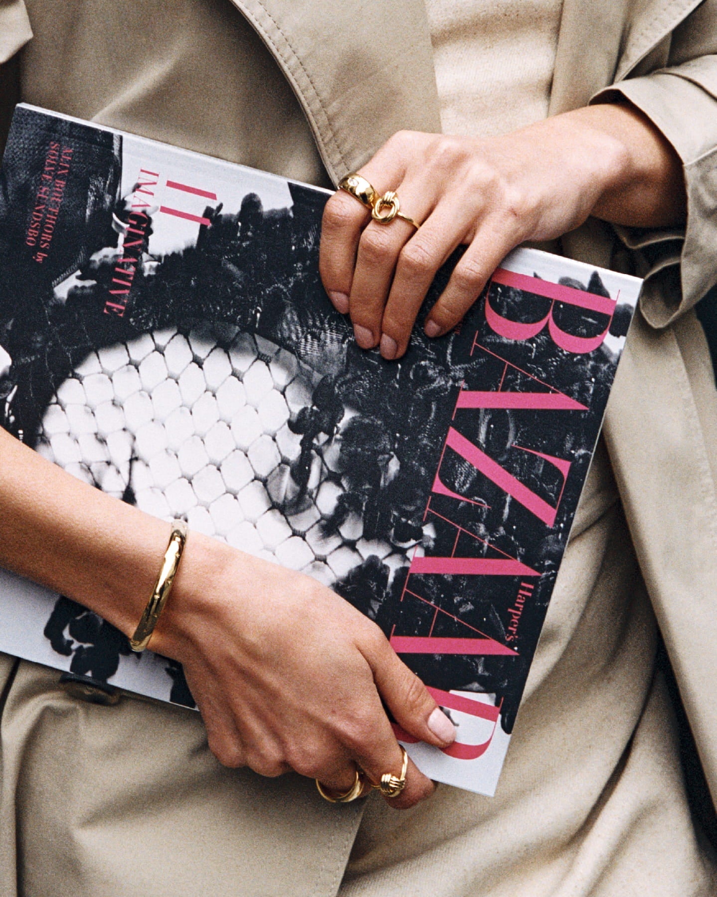 BRUNA The Label Bracelet Liguria Logo Cuff Bracelet