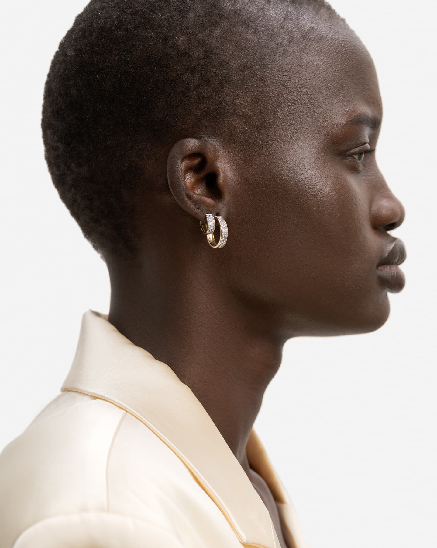 BRUNA The Label Earrings Lourdes Small Hoops