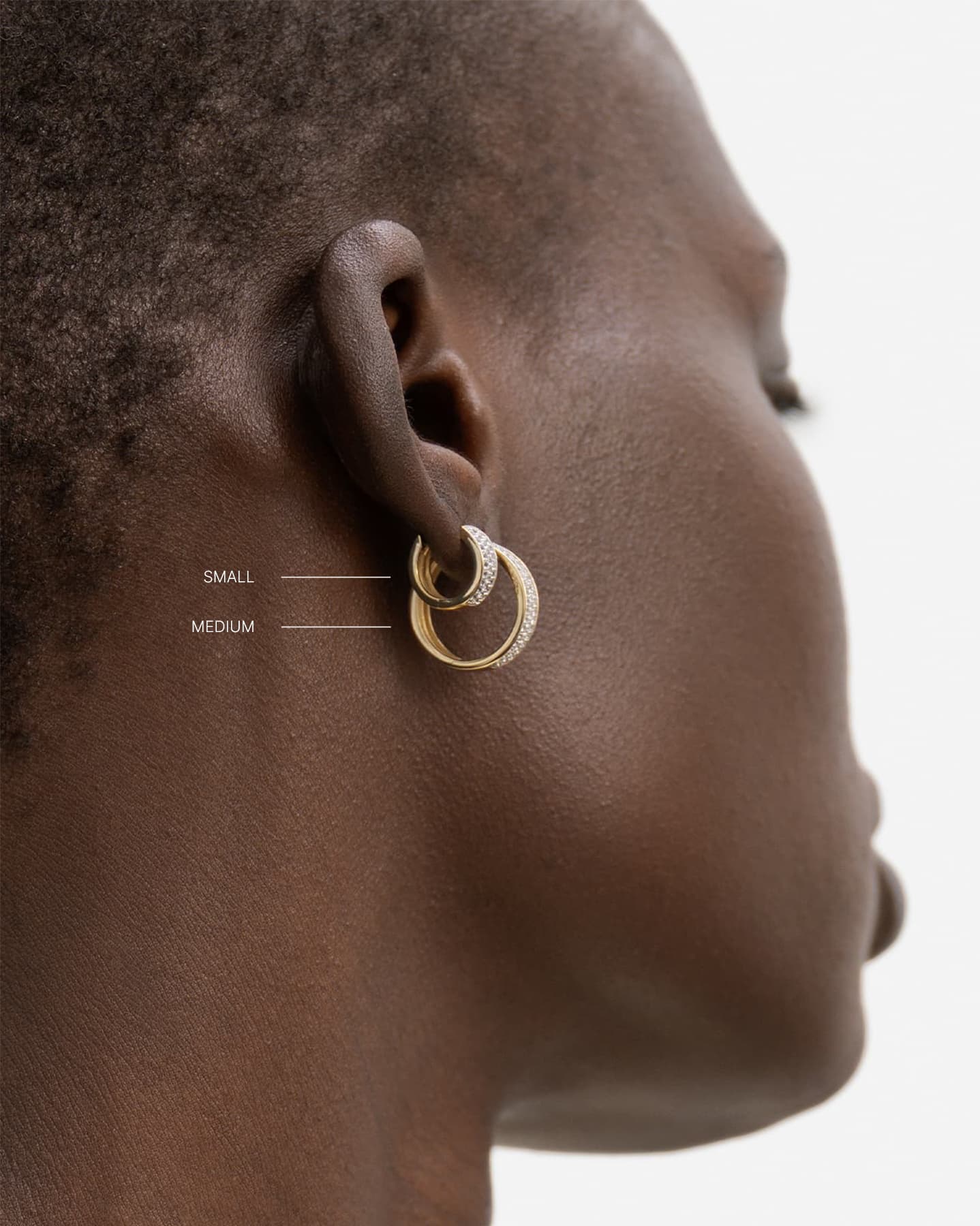 BRUNA The Label Earrings Lourdes Small Hoops