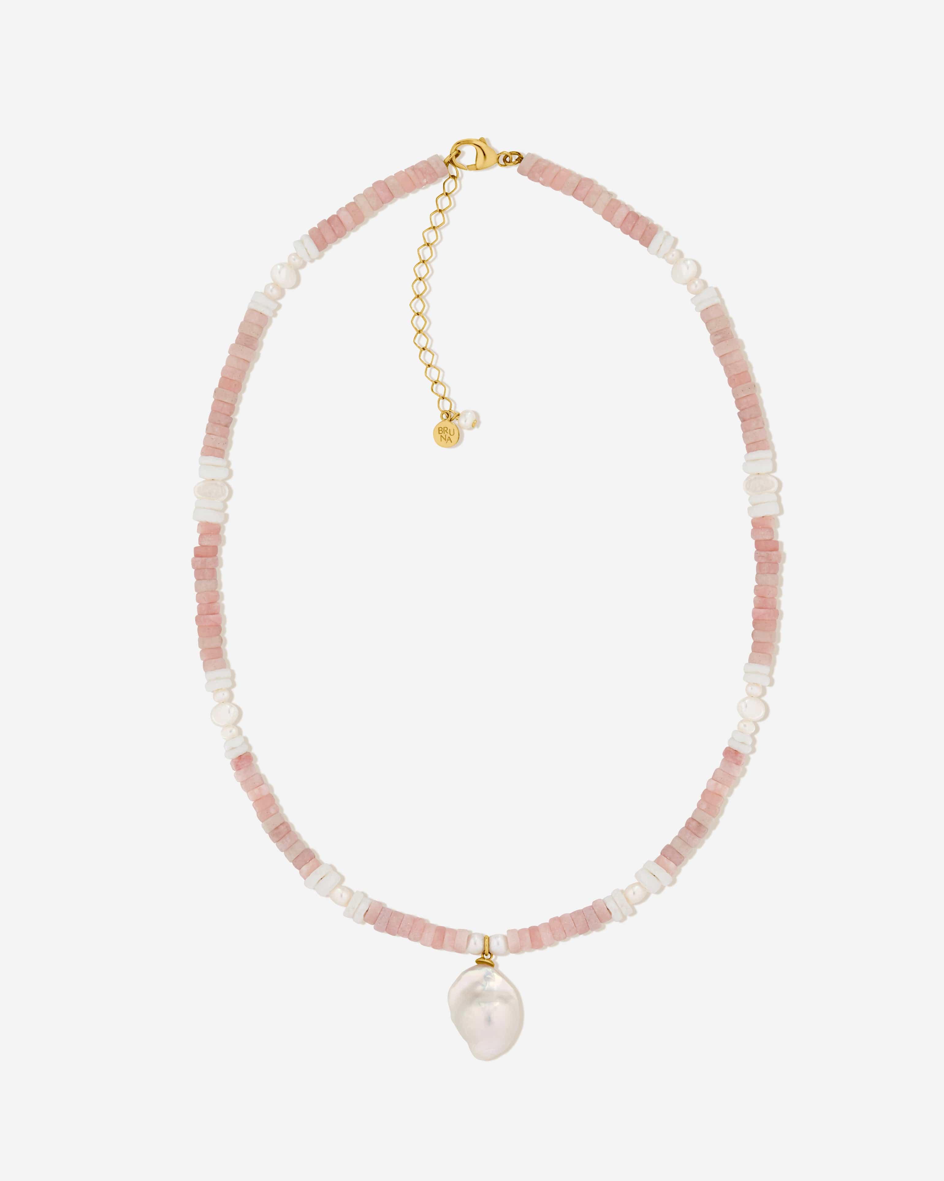 BRUNA The Label Necklace 18k Gold Vermeil / Perlen Marbella Necklace