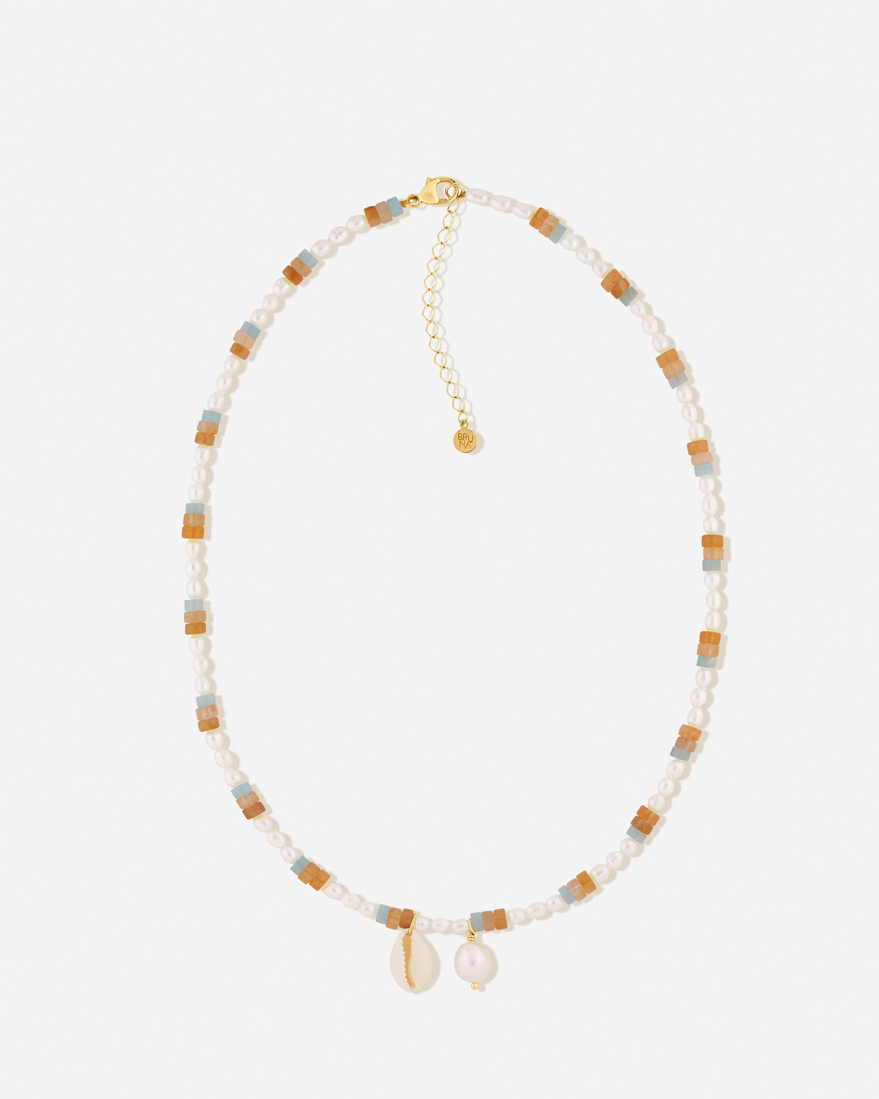 Bruna The Label Necklace 18k Gold Vermeil / Perlen Mare Necklace