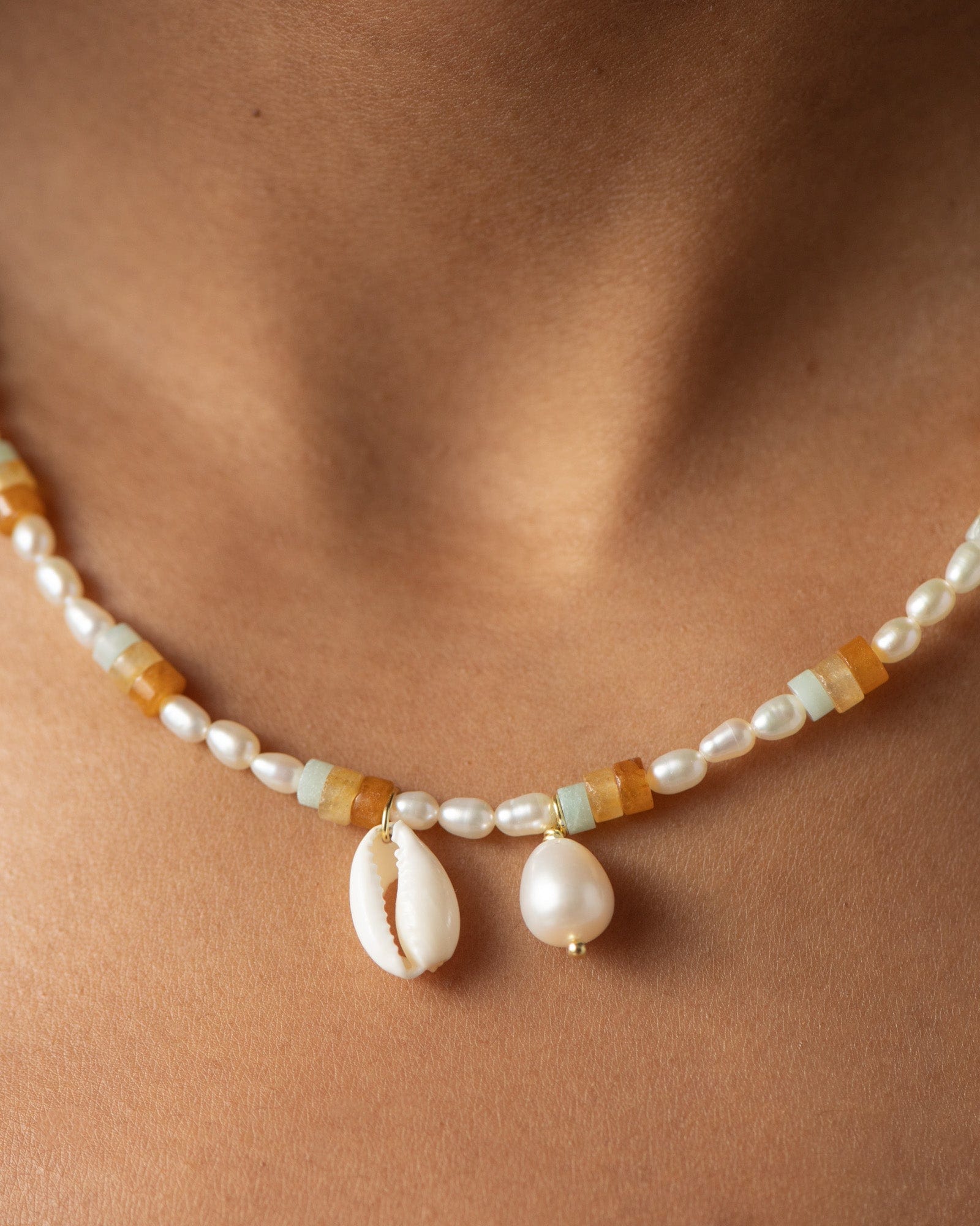 Bruna The Label Necklace 18k Gold Vermeil / Perlen Mare Necklace