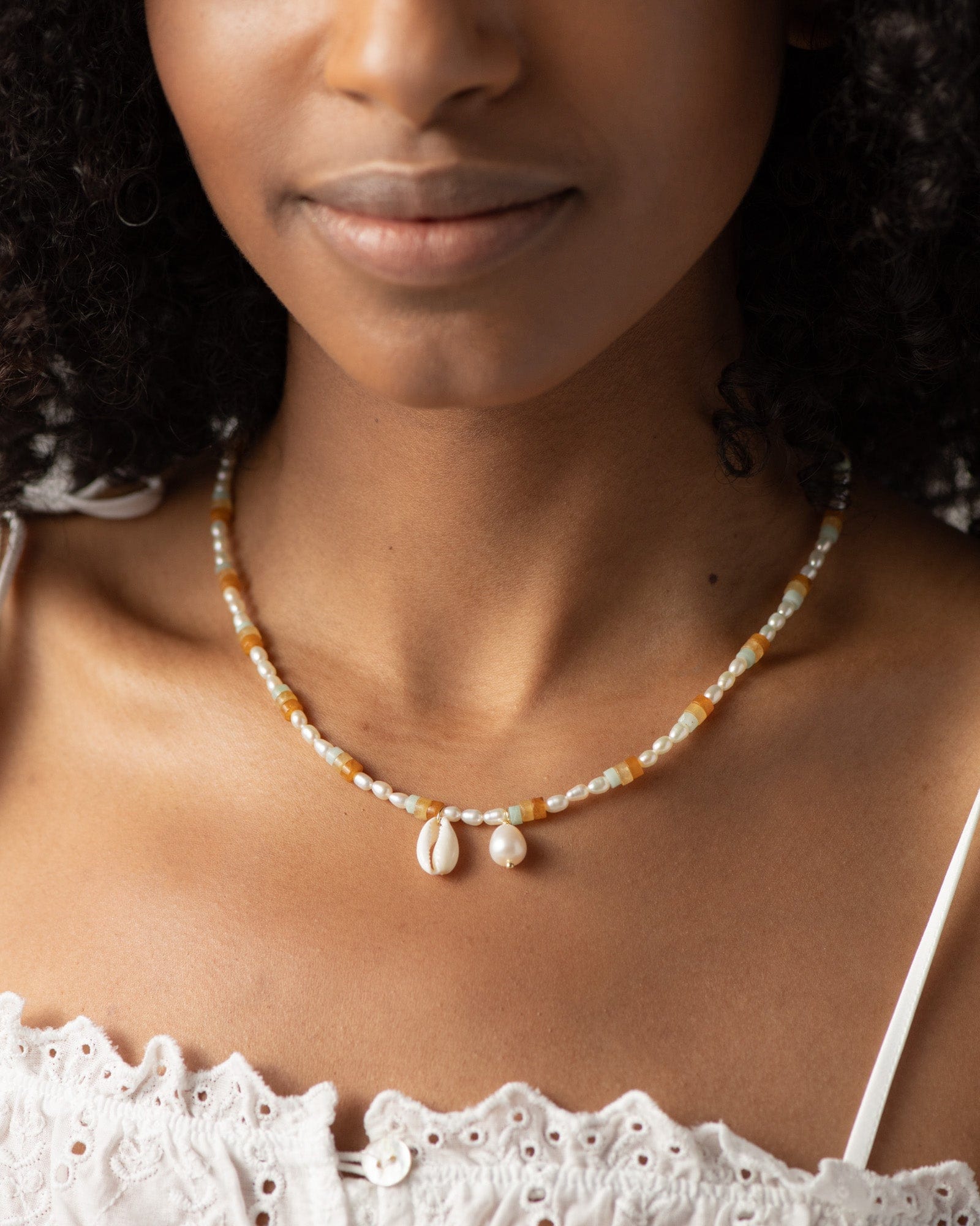 Bruna The Label Necklace 18k Gold Vermeil / Perlen Mare Necklace