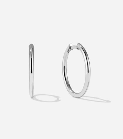 BRUNA The Label Earrings 14k Weißgold Mimosa Large Hoops